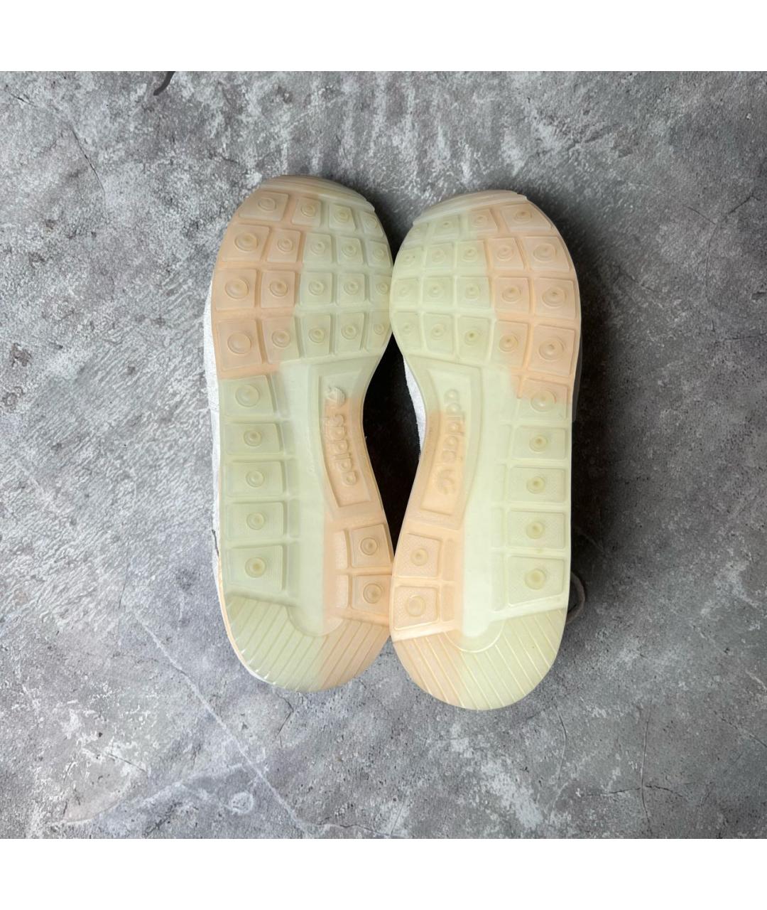 ADIDAS Бежевые замшевые низкие кроссовки / кеды, фото 3