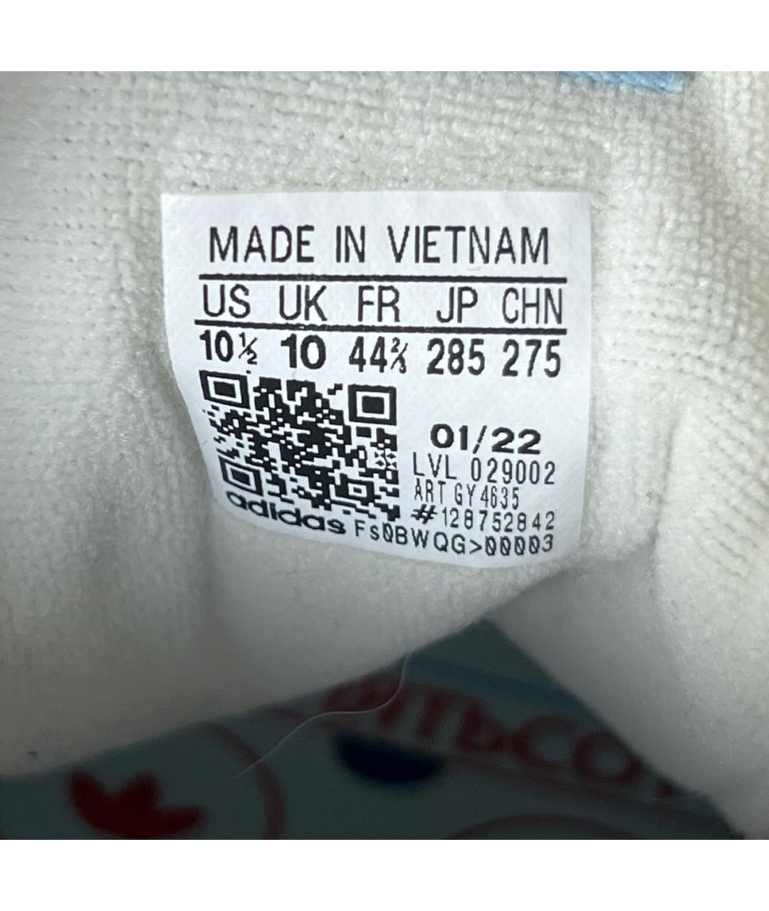 ADIDAS Бежевые замшевые низкие кроссовки / кеды, фото 4