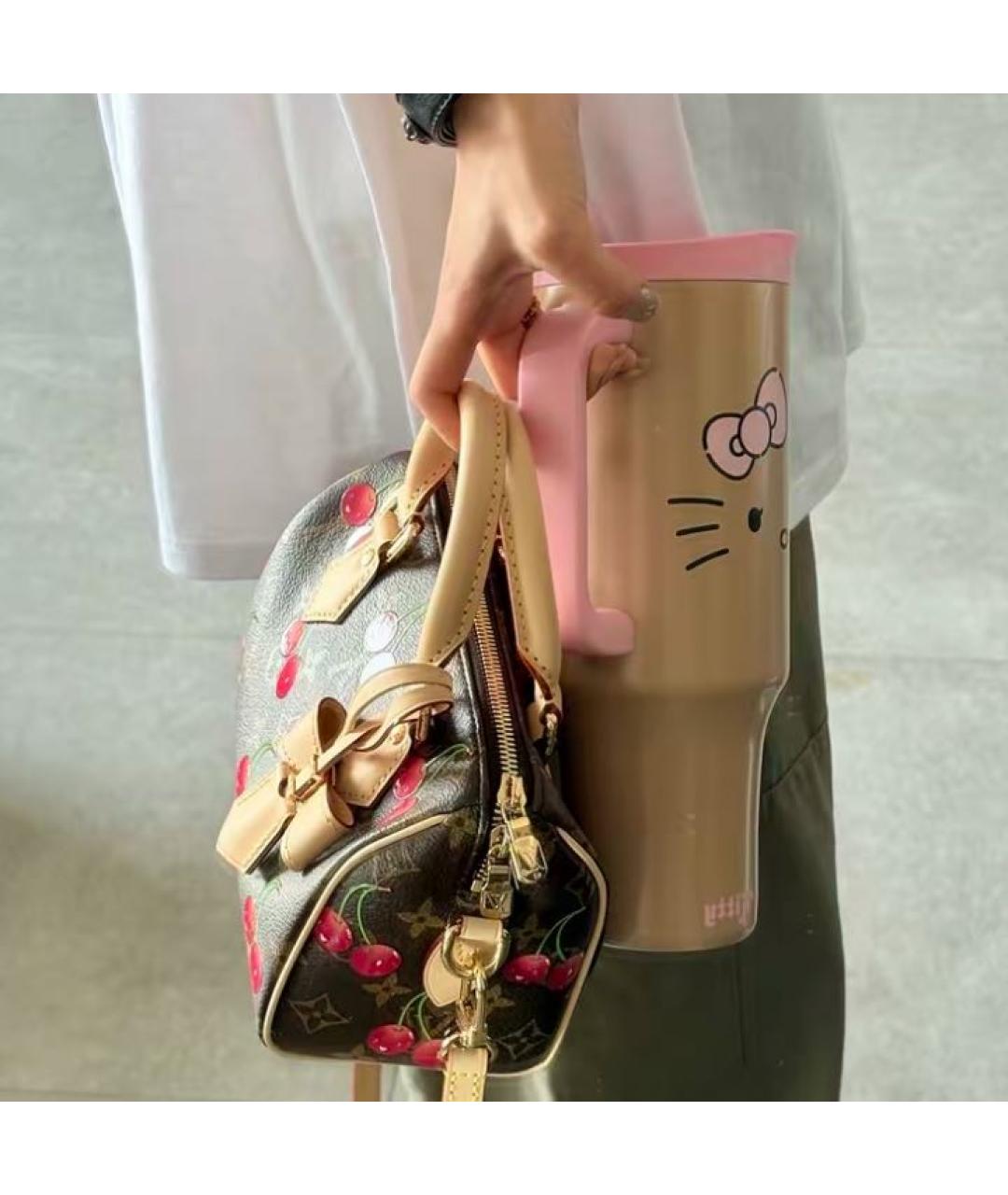 LOUIS VUITTON Коричневая сумка с короткими ручками, фото 6