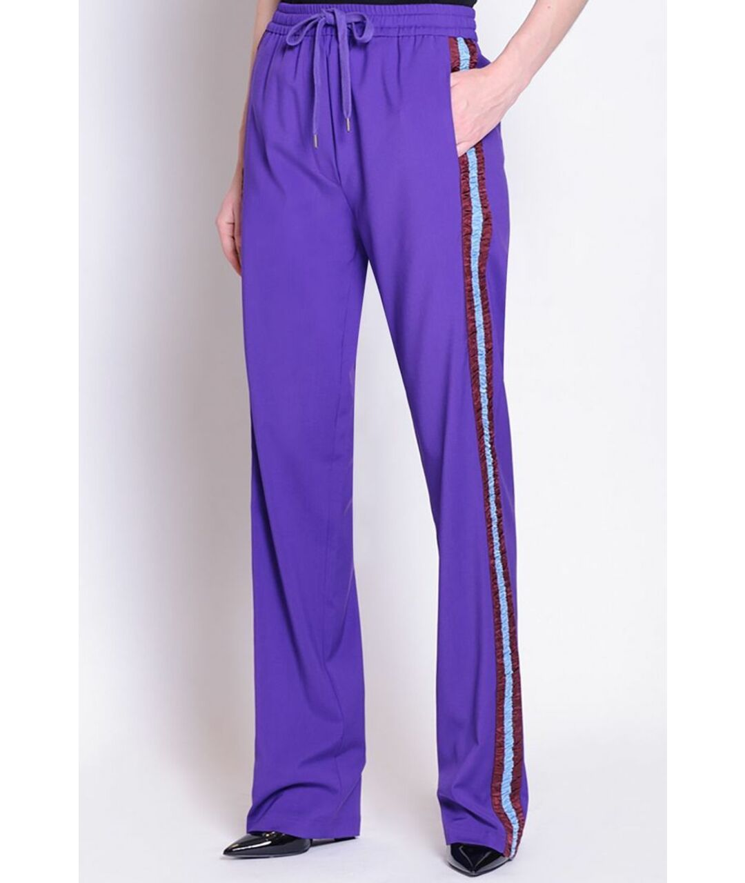 NO. 21 Фиолетовые прямые брюки, фото 4