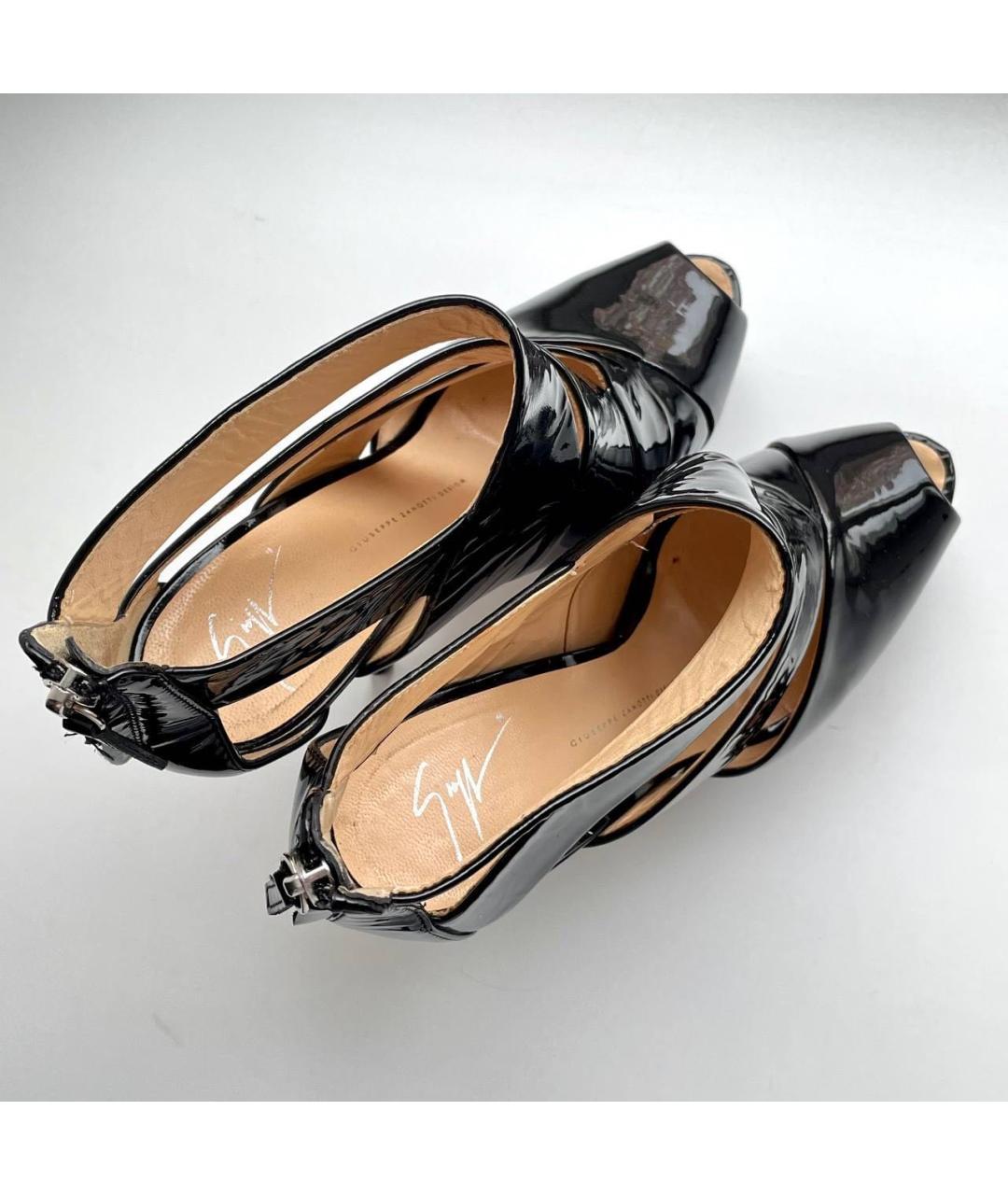 GIUSEPPE ZANOTTI DESIGN Черные туфли из лакированной кожи, фото 7