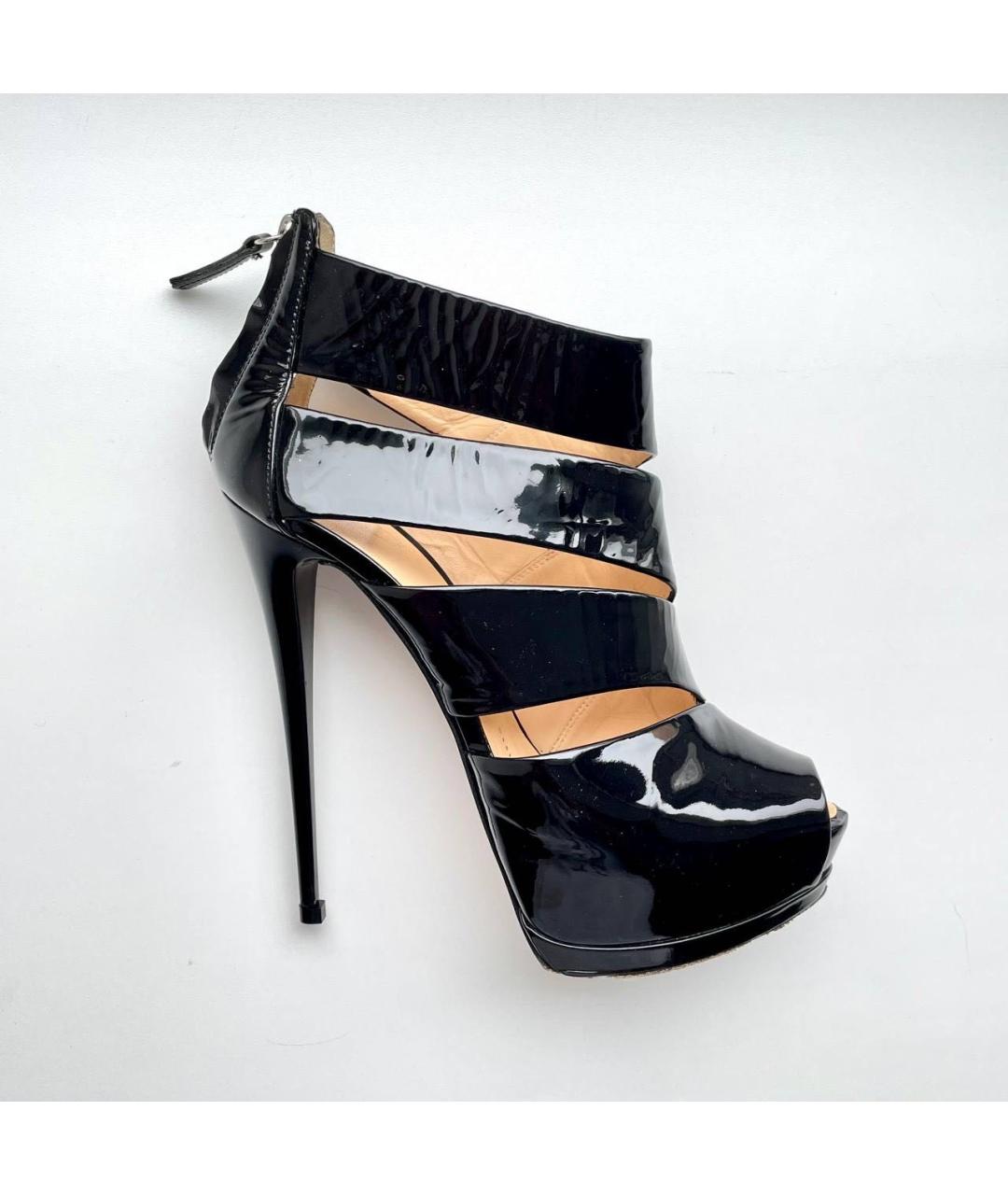 GIUSEPPE ZANOTTI DESIGN Черные туфли из лакированной кожи, фото 8