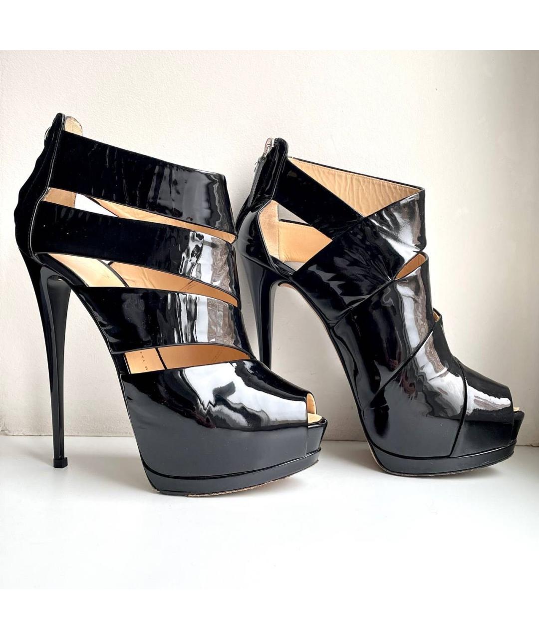 GIUSEPPE ZANOTTI DESIGN Черные туфли из лакированной кожи, фото 6