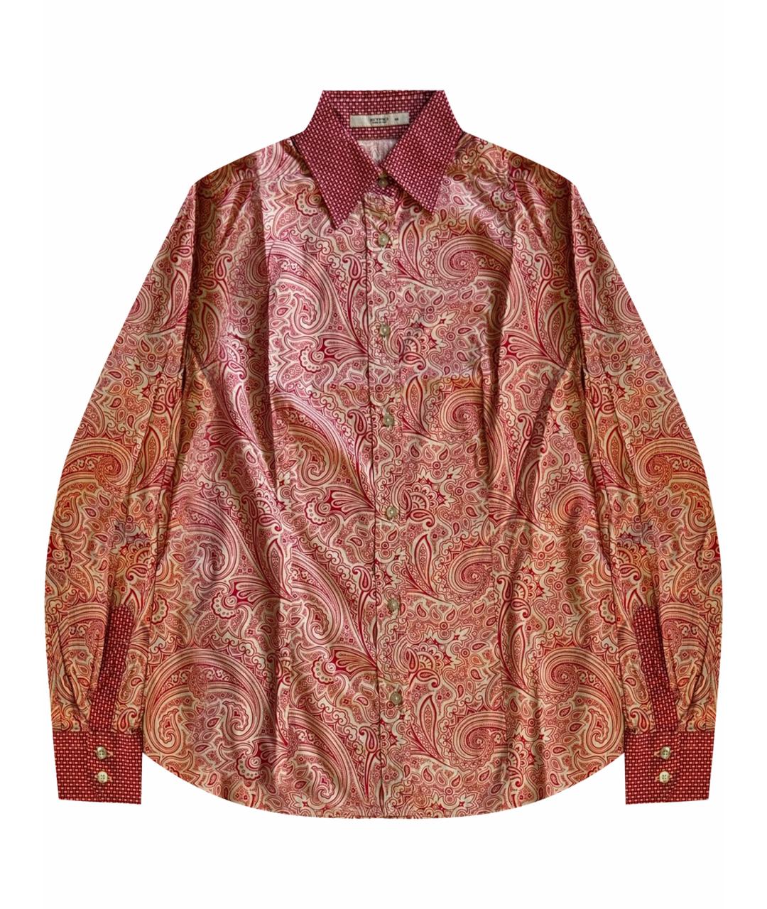 ETRO Розовая хлопко-эластановая рубашка, фото 1