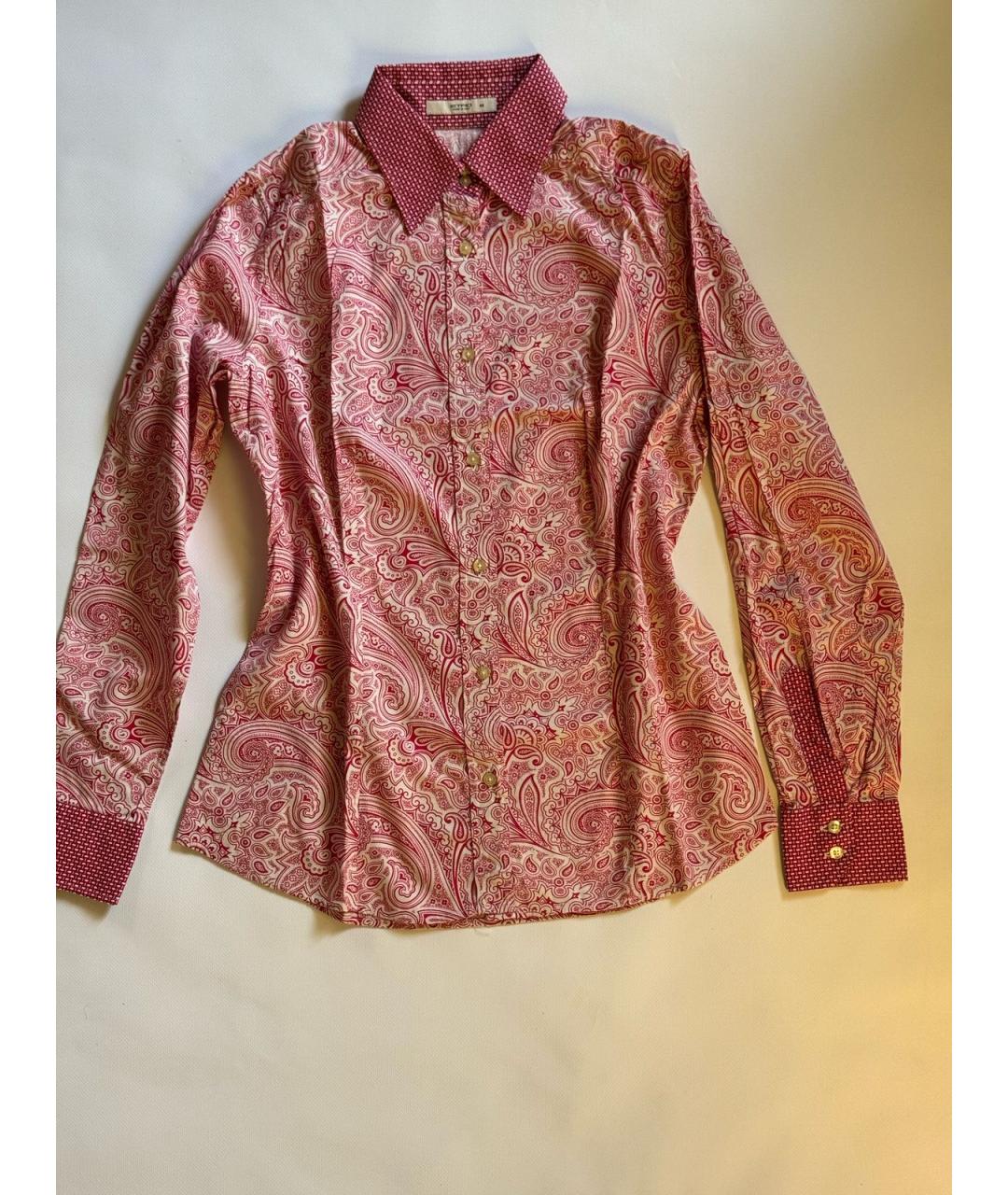 ETRO Розовая хлопко-эластановая рубашка, фото 2