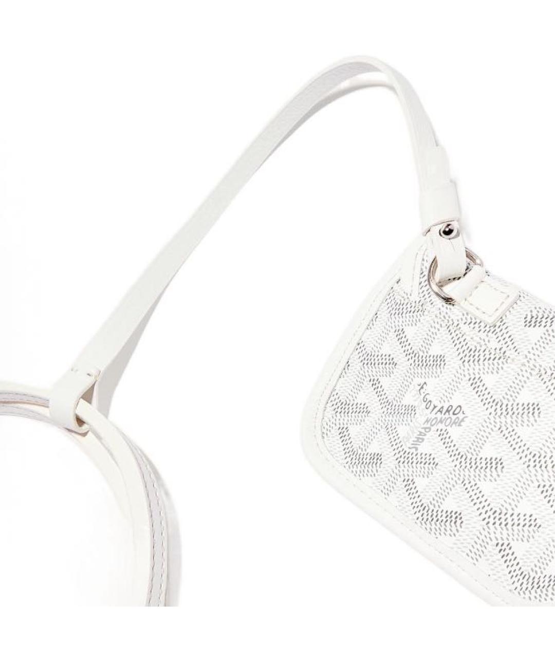 GOYARD Белая кожаная сумка тоут, фото 3