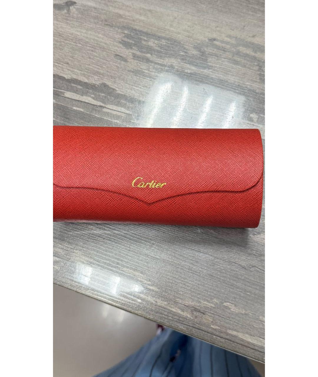 CARTIER Металлические солнцезащитные очки, фото 4