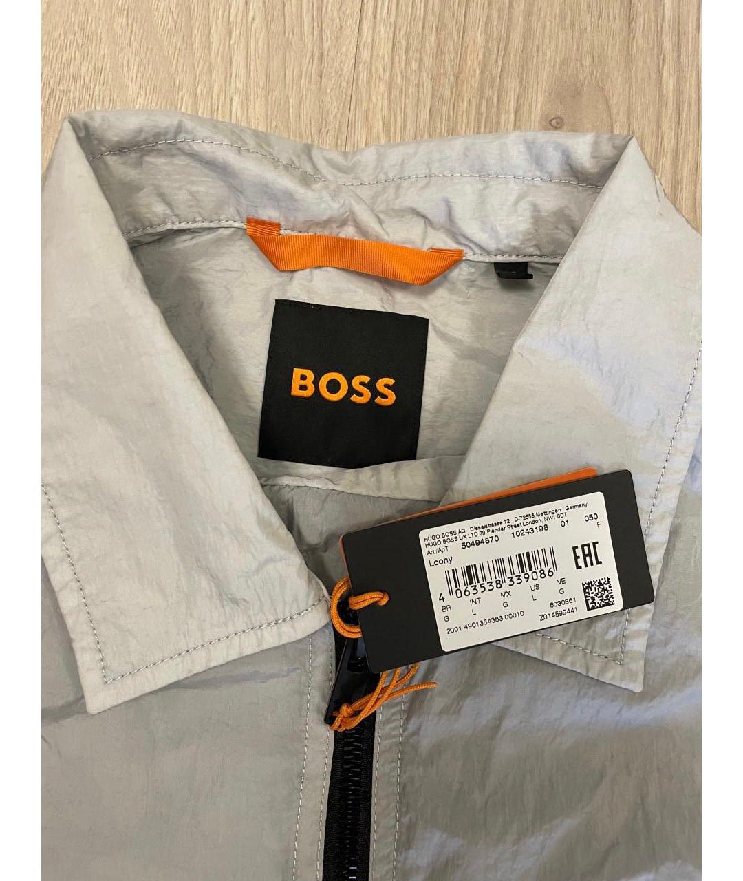 HUGO BOSS Серая полиэстеровая куртка, фото 3