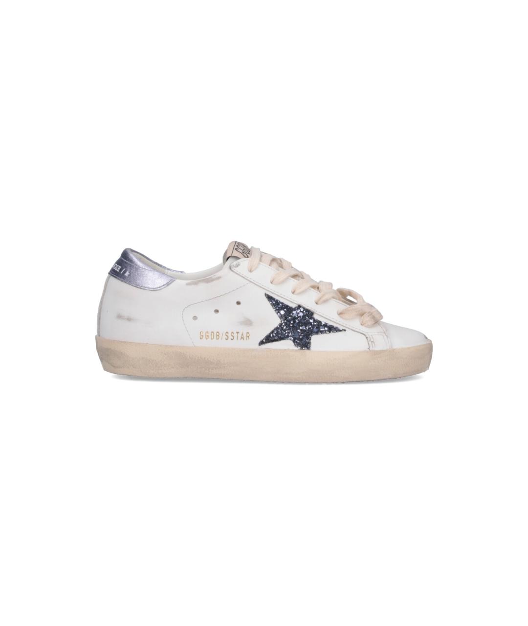GOLDEN GOOSE DELUXE BRAND Белые кожаные кеды, фото 1