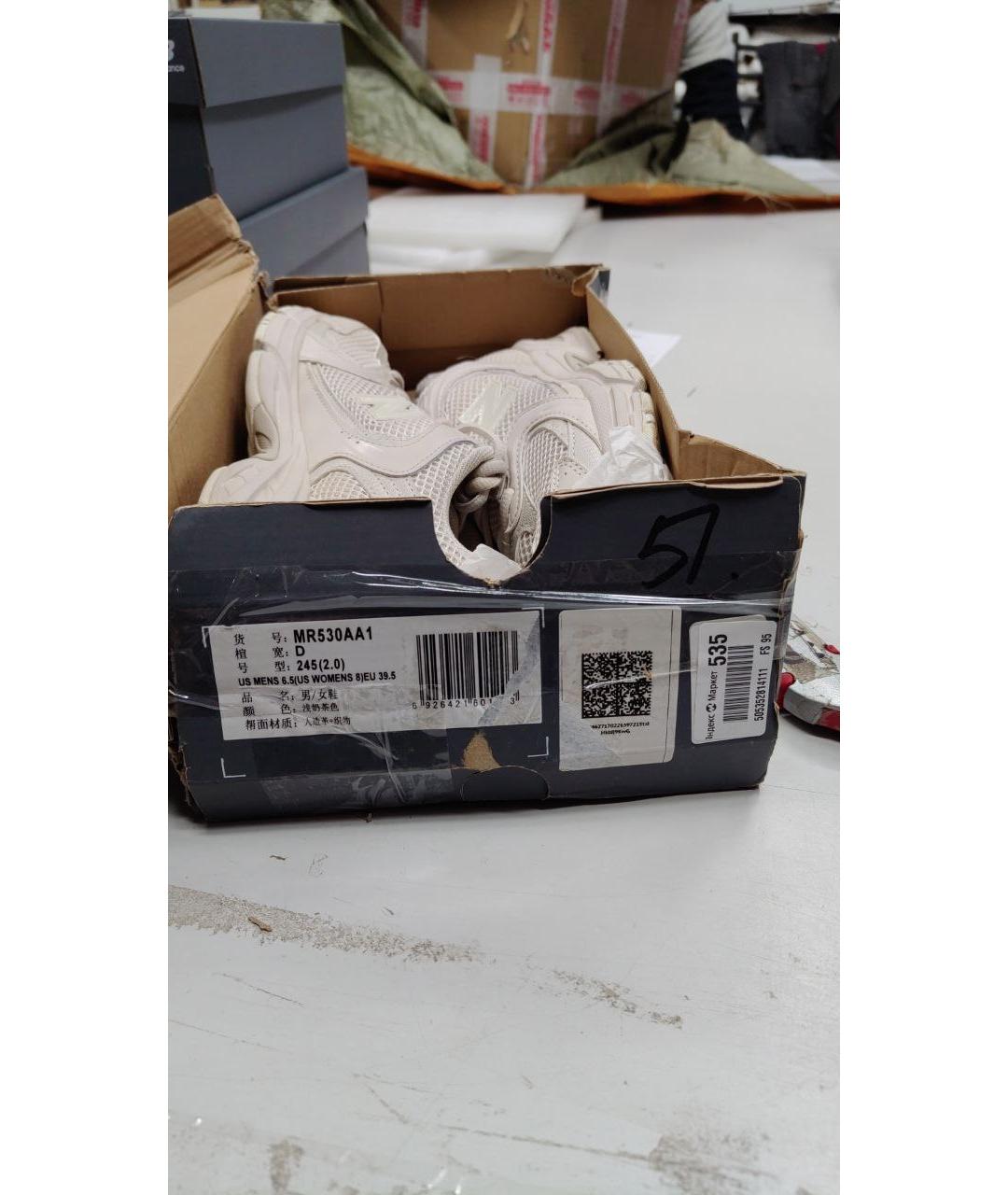NEW BALANCE Бежевые кроссовки, фото 2