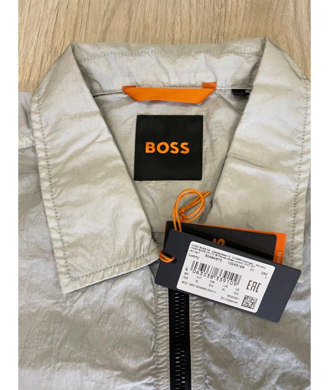 HUGO BOSS Серая полиэстеровая куртка, фото 3