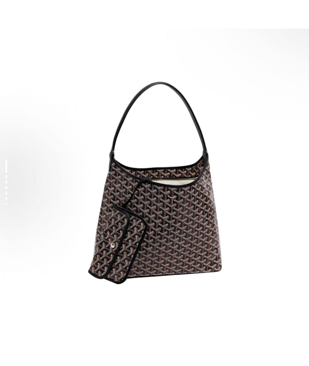 GOYARD Черная кожаная сумка тоут, фото 2