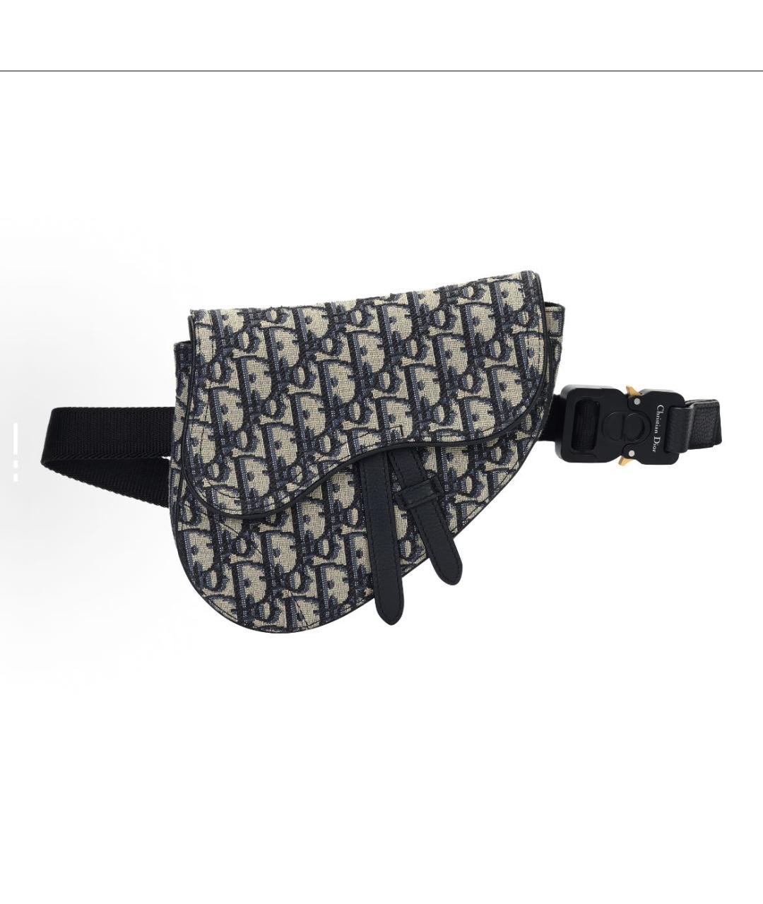 CHRISTIAN DIOR Бежевая тканевая поясная сумка, фото 2