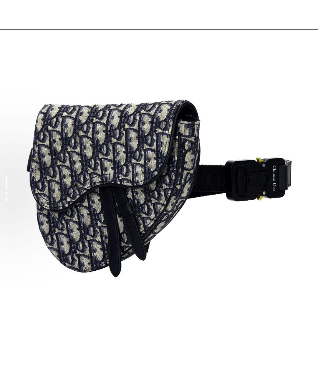 CHRISTIAN DIOR Бежевая тканевая поясная сумка, фото 3