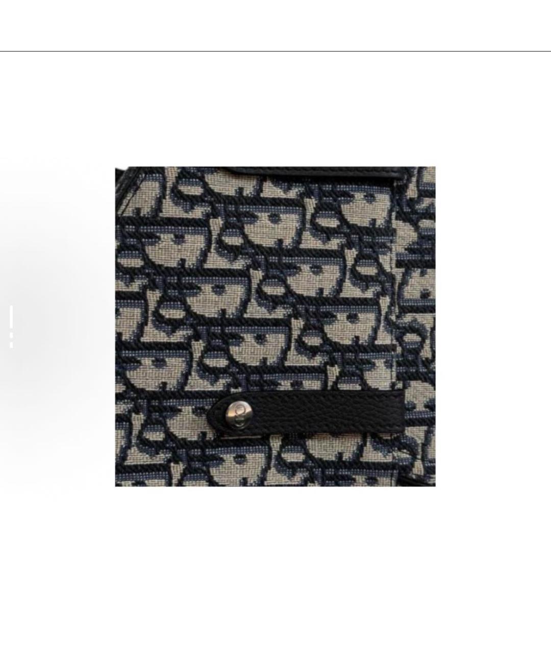 CHRISTIAN DIOR Бежевая тканевая поясная сумка, фото 7