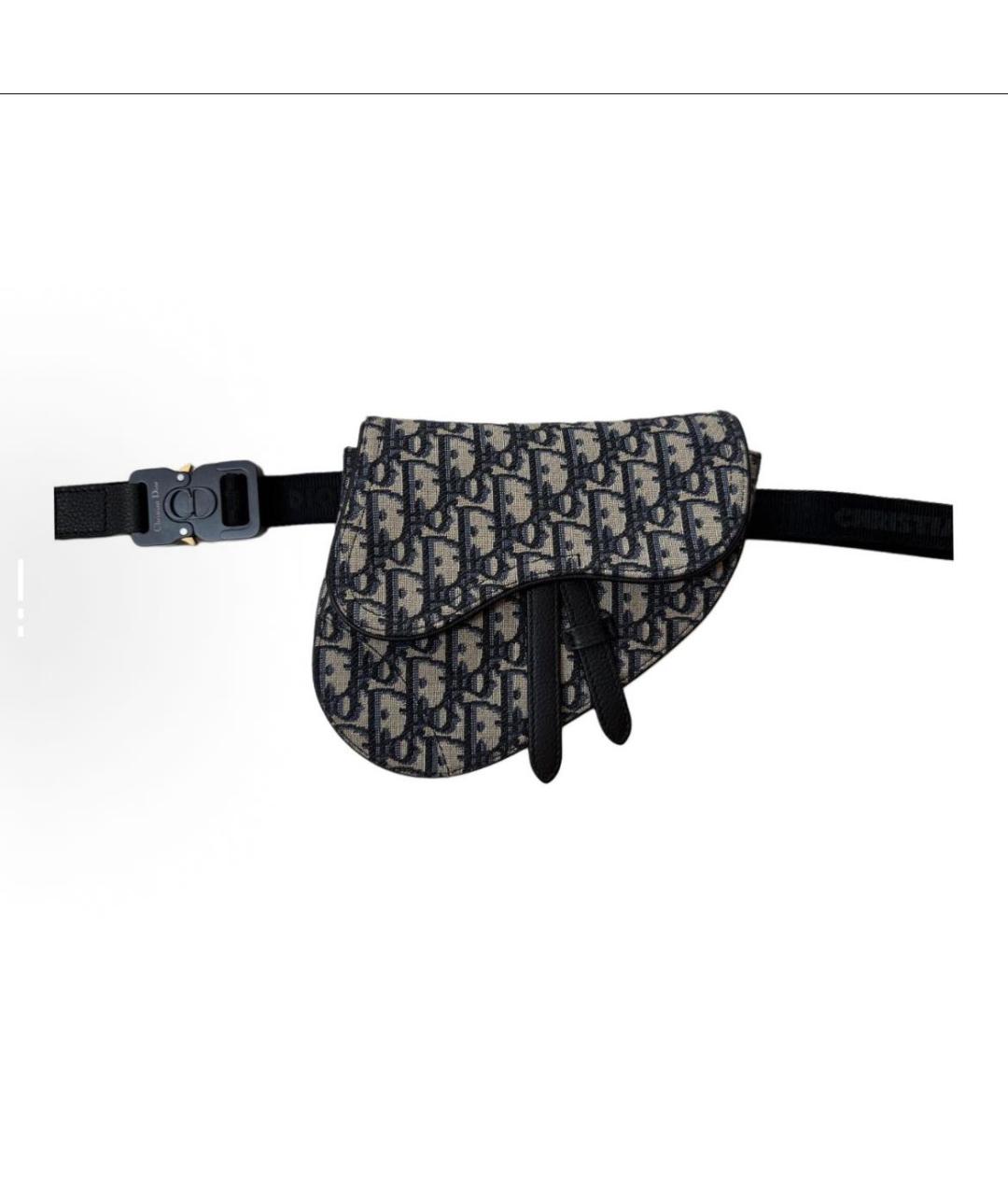 CHRISTIAN DIOR Бежевая тканевая поясная сумка, фото 8