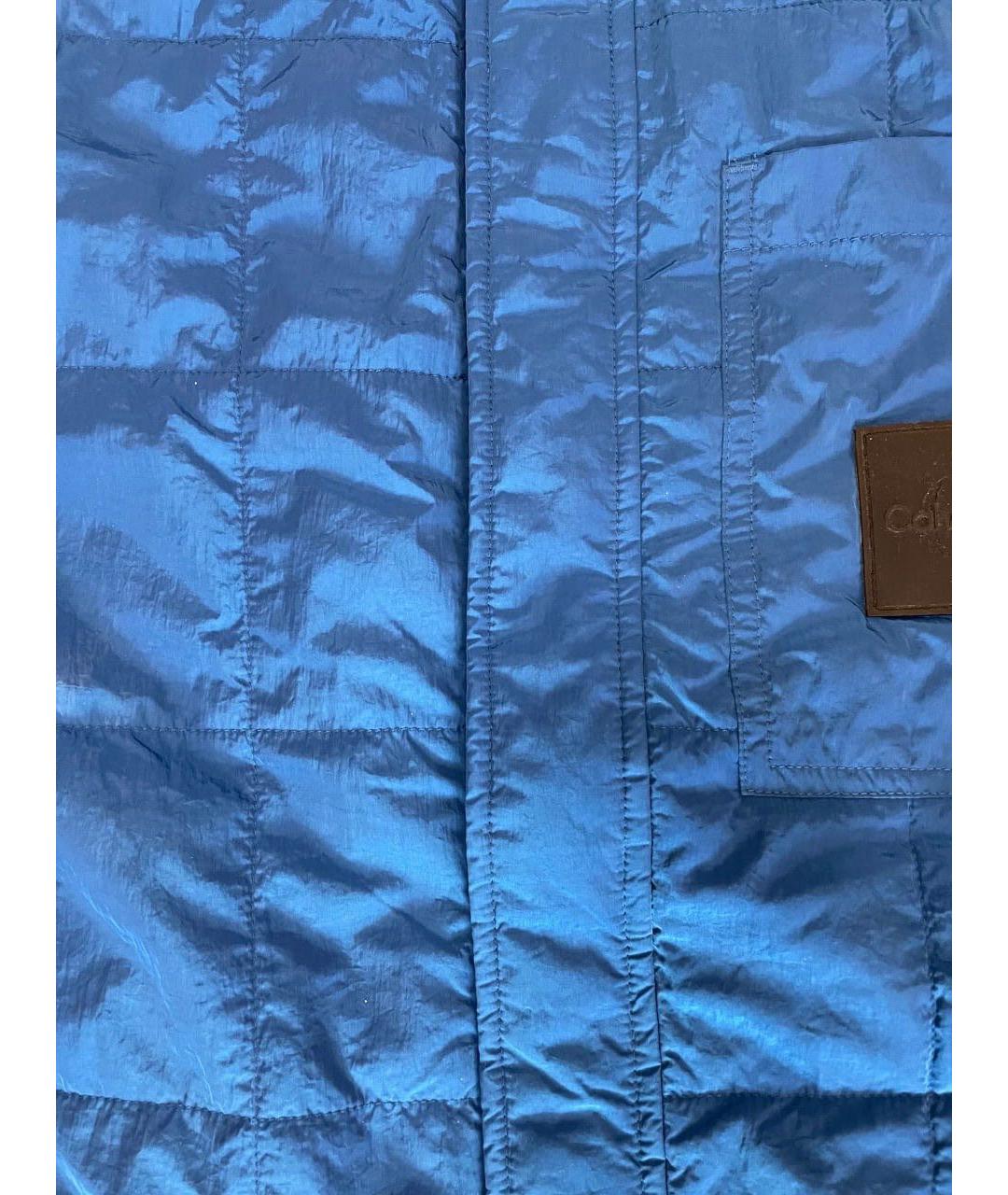 CALVIN KLEIN Синяя полиэстеровая куртка, фото 4