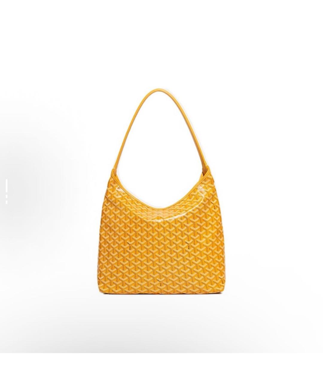 GOYARD Желтая кожаная сумка тоут, фото 2