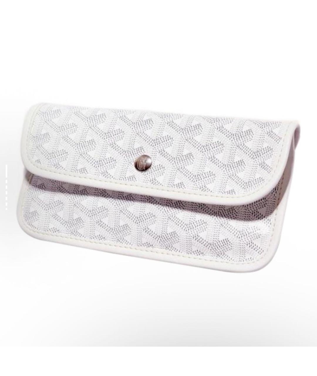 GOYARD Белая кожаная сумка тоут, фото 4