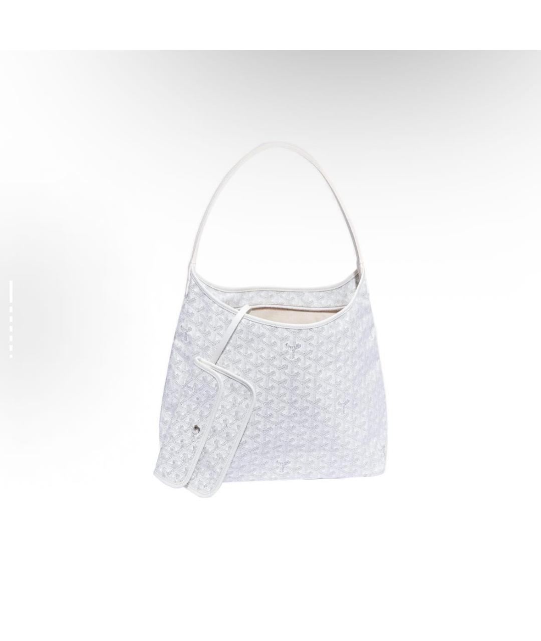 GOYARD Белая кожаная сумка тоут, фото 2