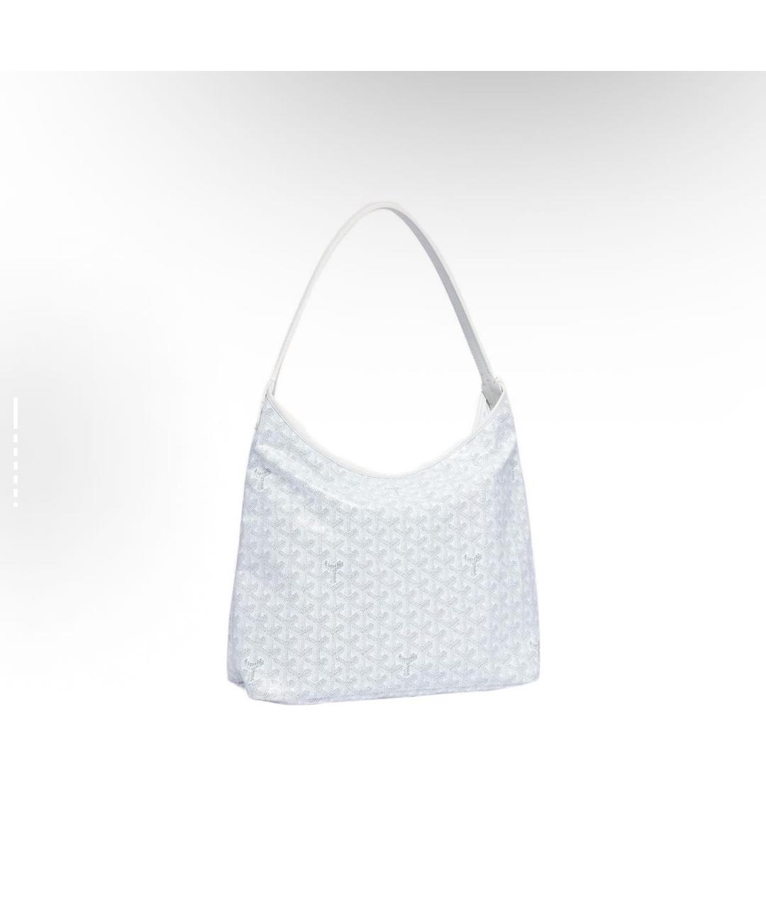GOYARD Белая кожаная сумка тоут, фото 5