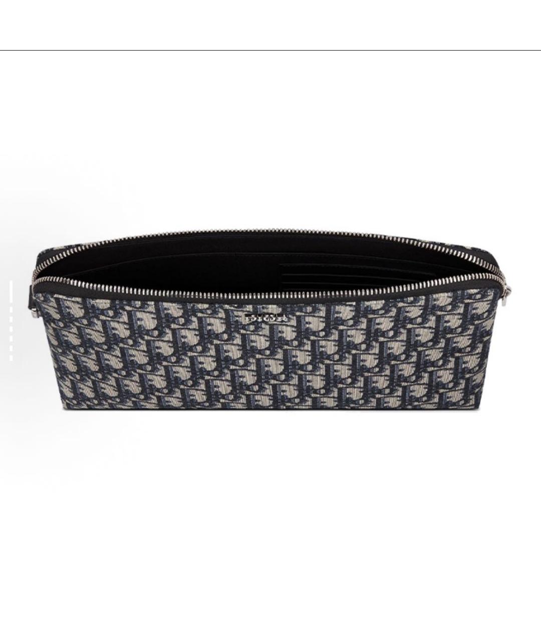 CHRISTIAN DIOR Бежевая тканевая папка для документов, фото 5