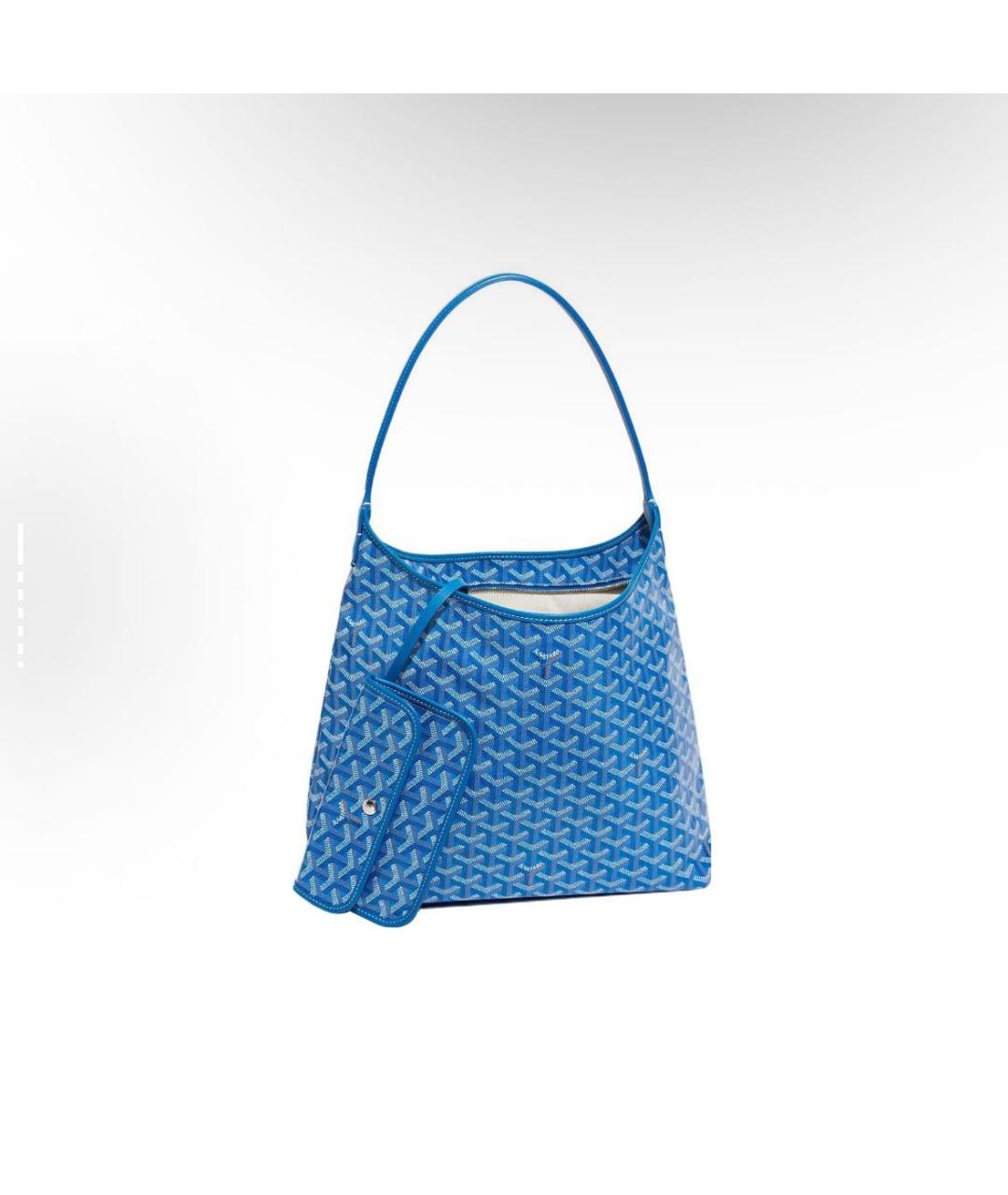 GOYARD Голубая кожаная сумка тоут, фото 2