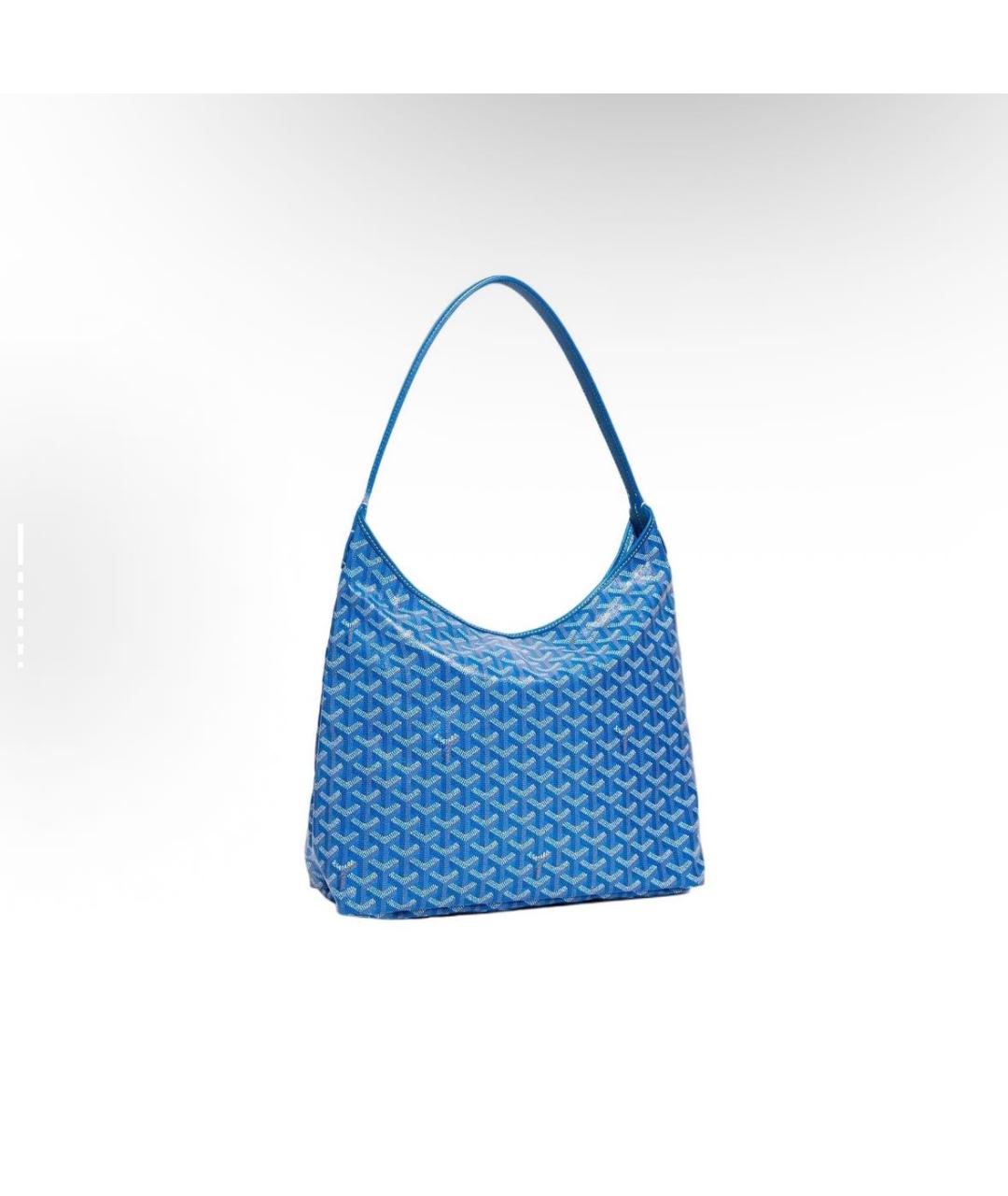 GOYARD Голубая кожаная сумка тоут, фото 5