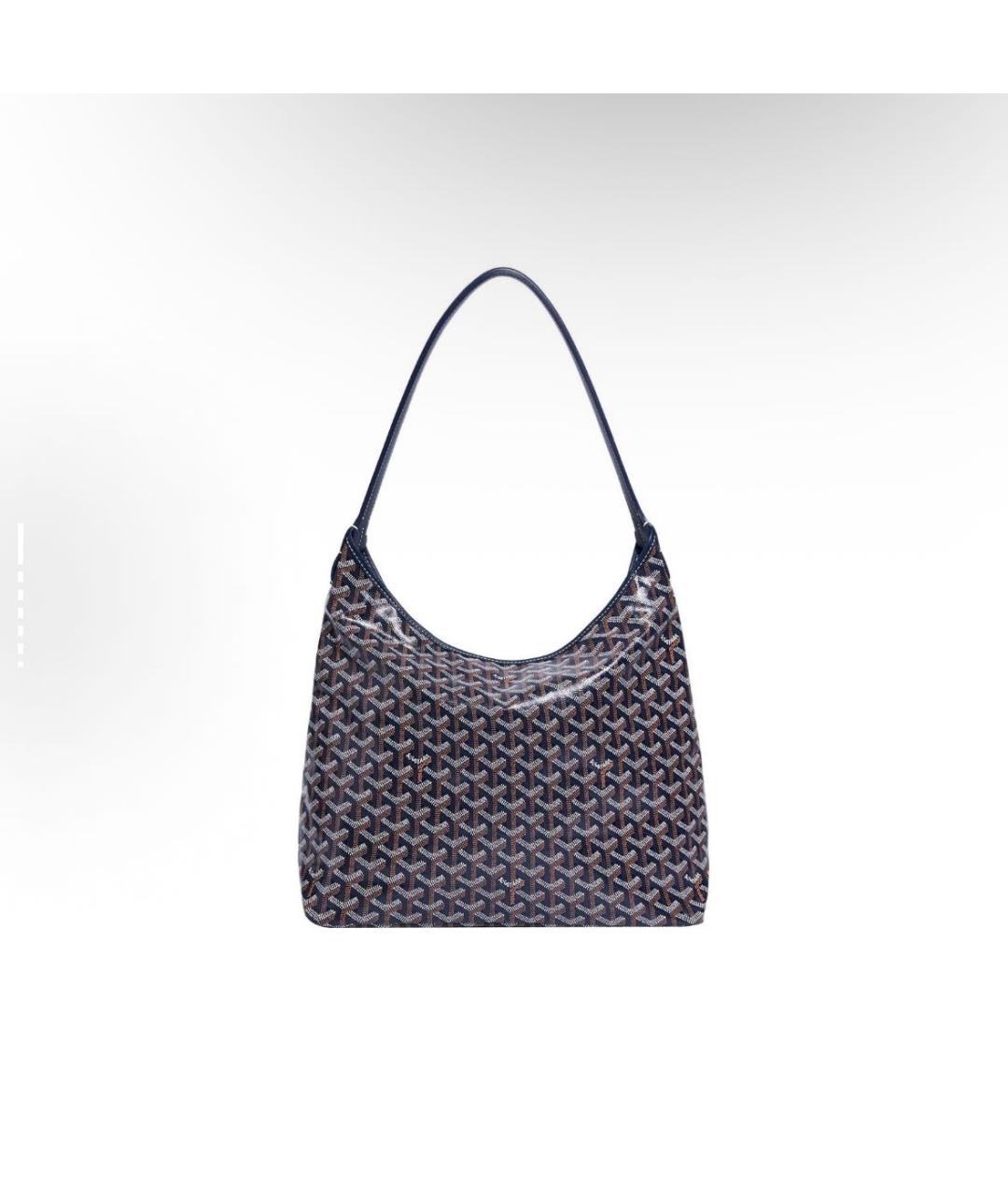 GOYARD Темно-синяя кожаная сумка тоут, фото 3