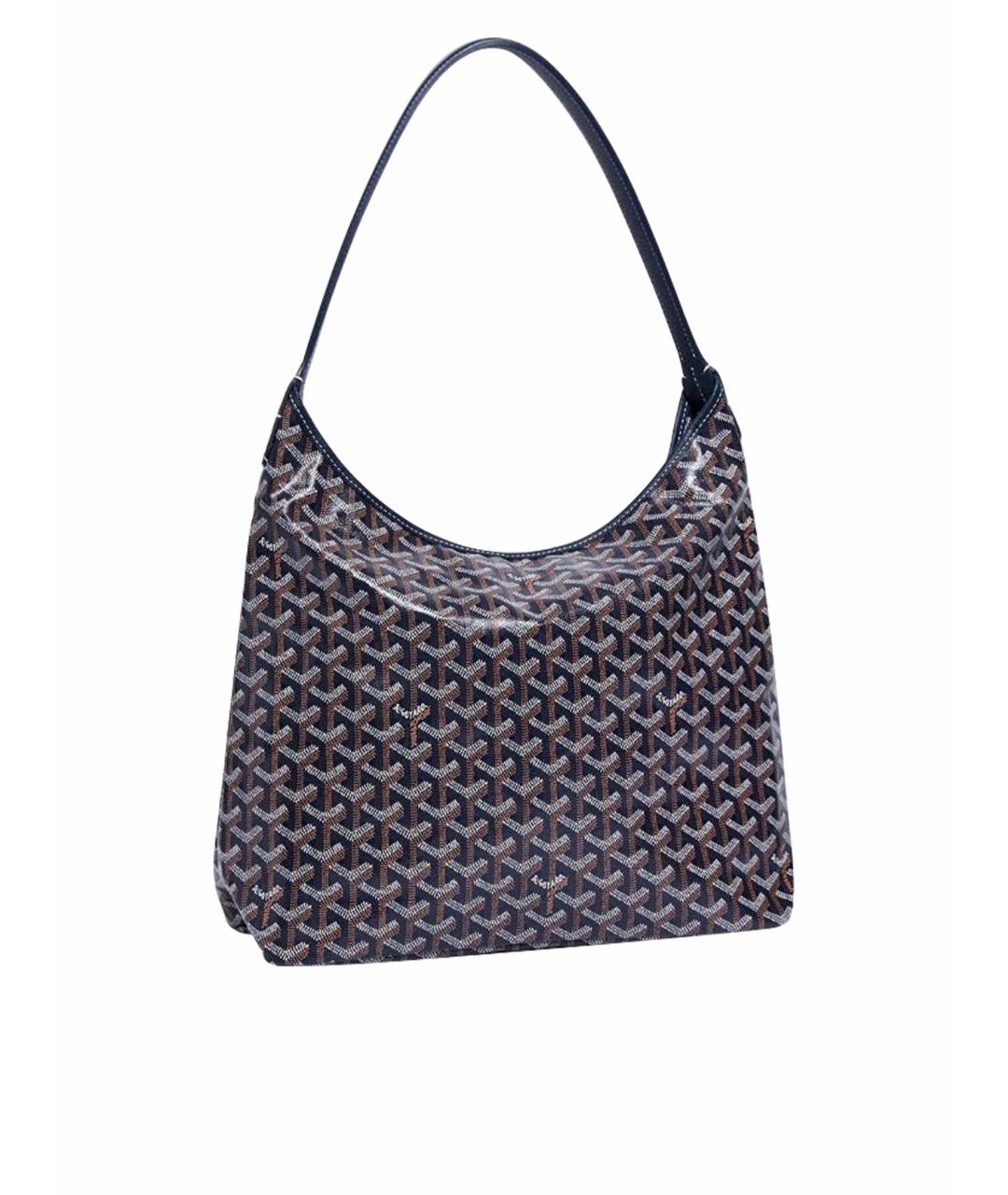 GOYARD Темно-синяя кожаная сумка тоут, фото 1