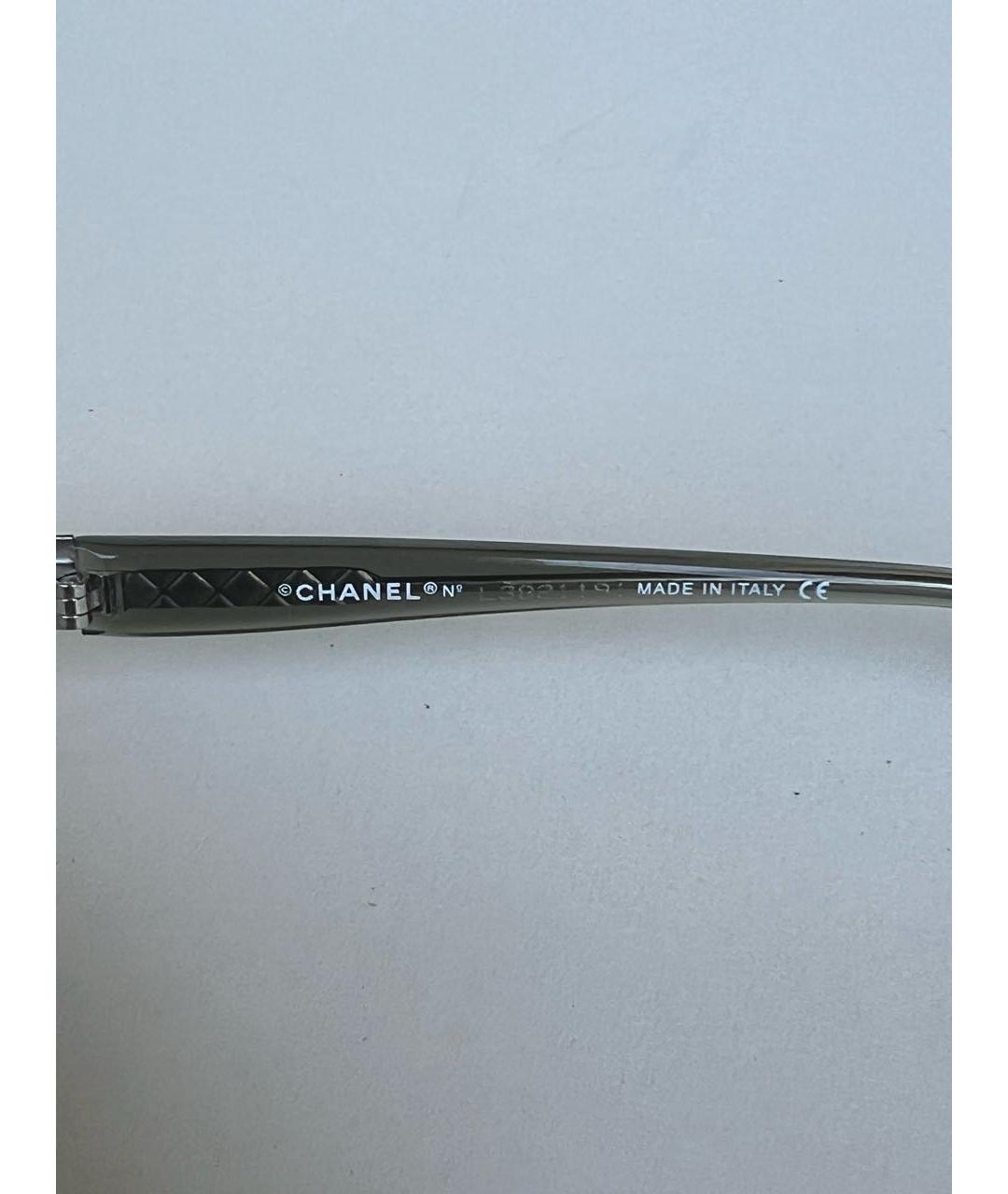 CHANEL Голубые металлические солнцезащитные очки, фото 6