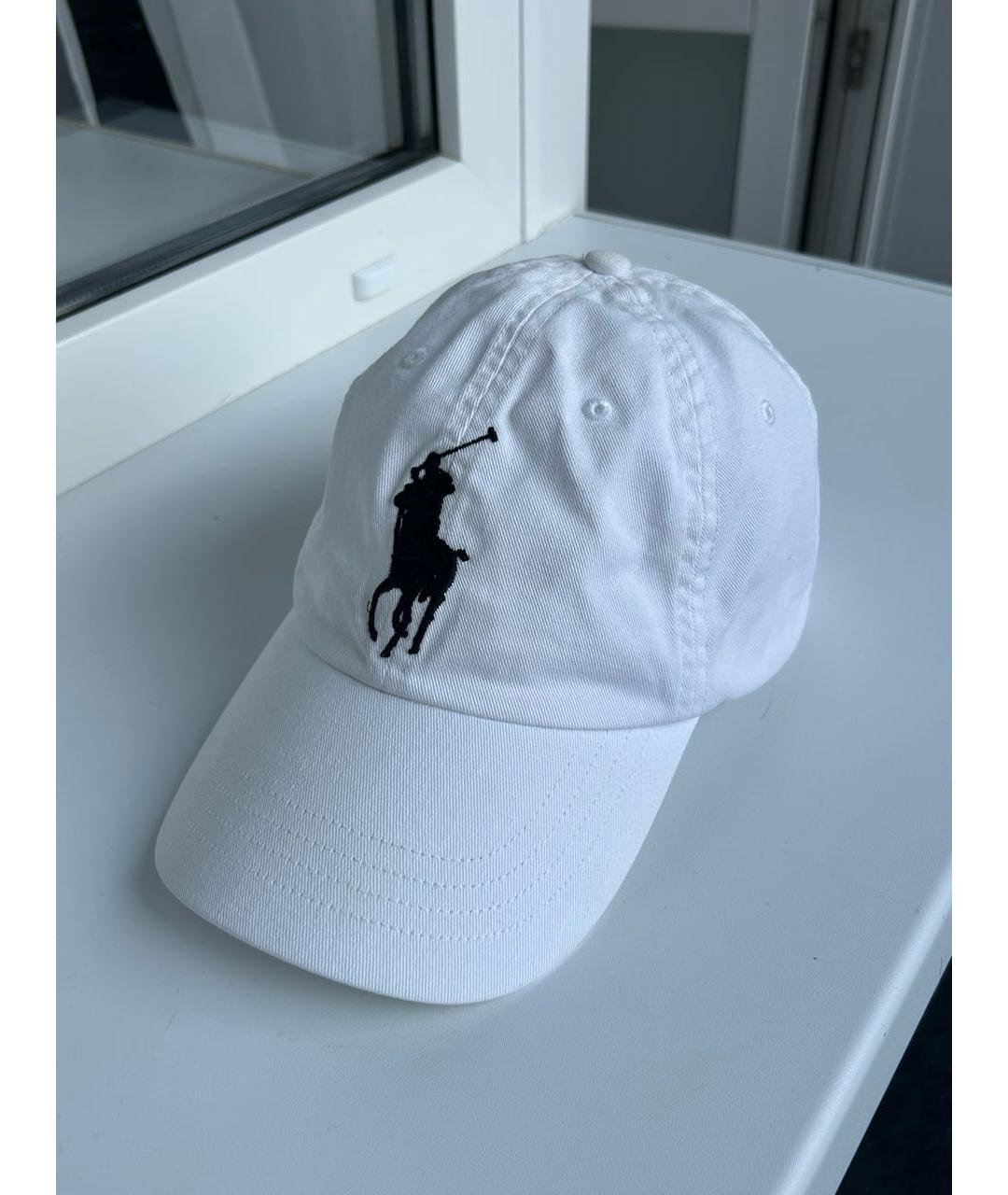POLO RALPH LAUREN Белая хлопковая кепка/бейсболка, фото 6