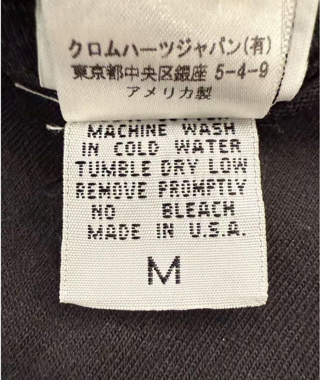 CHROME HEARTS Черная хлопковая футболка, фото 5