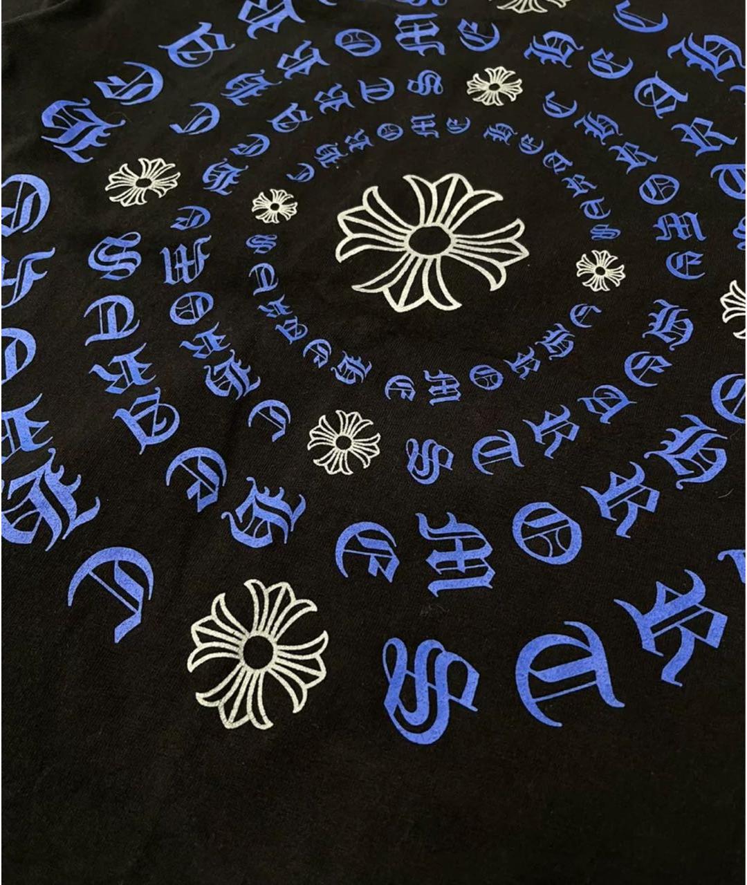CHROME HEARTS Черная хлопковая футболка, фото 3