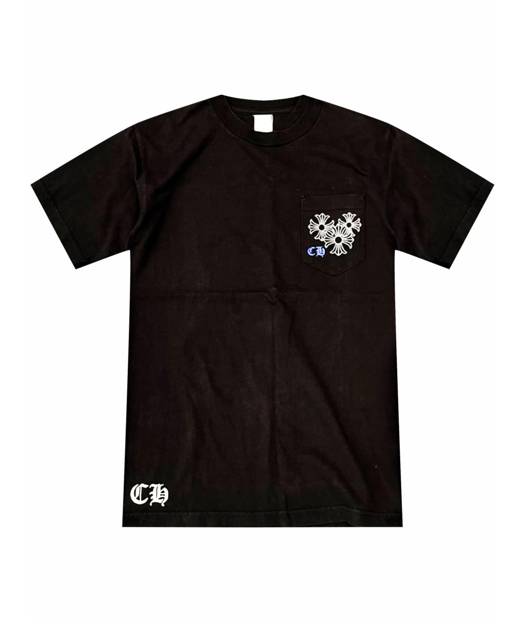 CHROME HEARTS Черная хлопковая футболка, фото 1