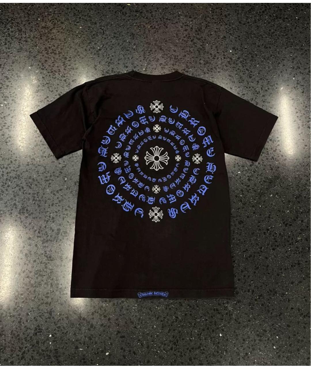 CHROME HEARTS Черная хлопковая футболка, фото 2