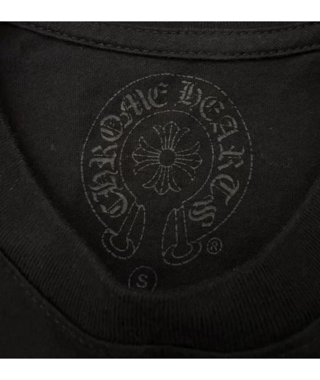 CHROME HEARTS Черная хлопковая футболка, фото 5