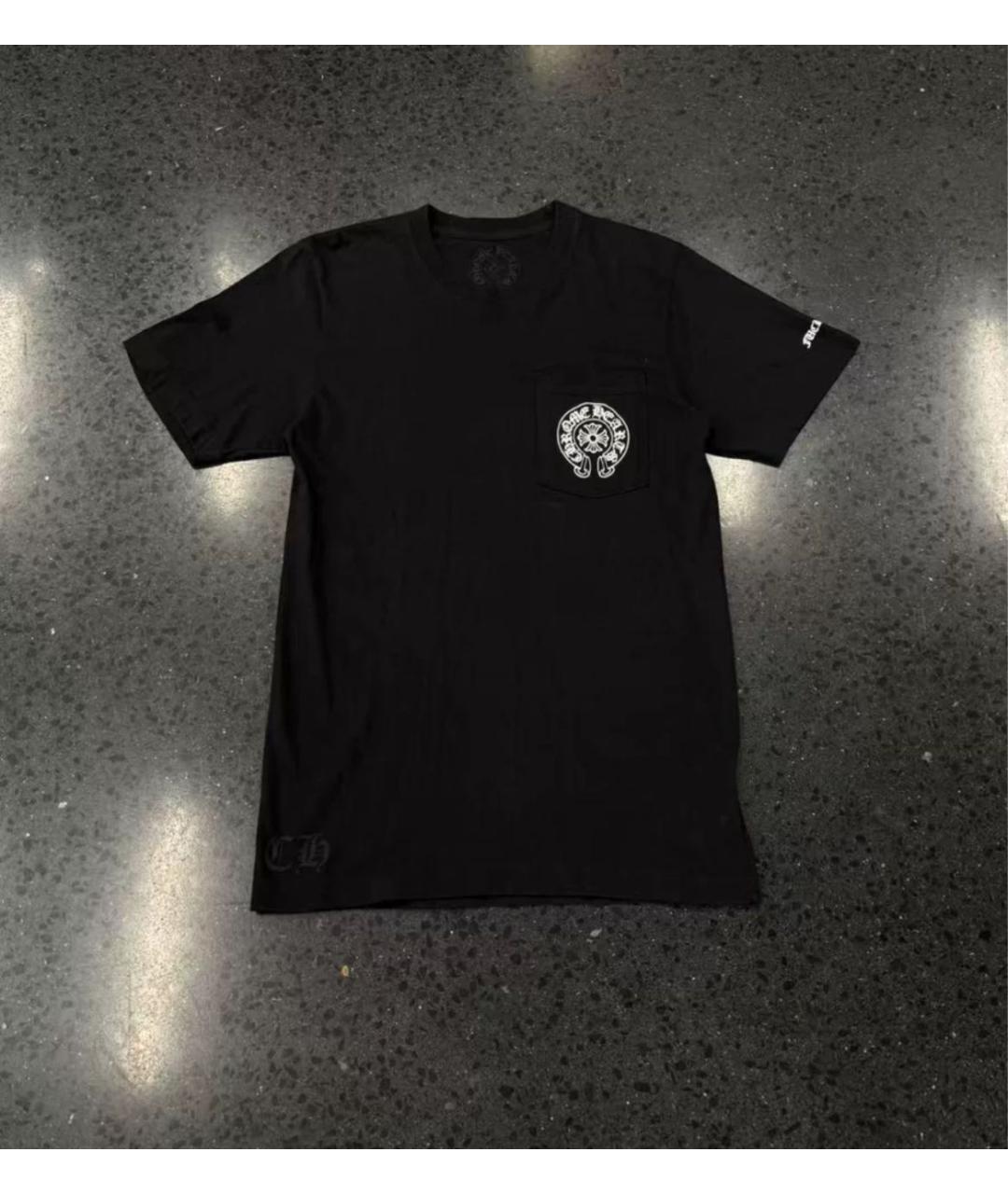 CHROME HEARTS Черная хлопковая футболка, фото 6