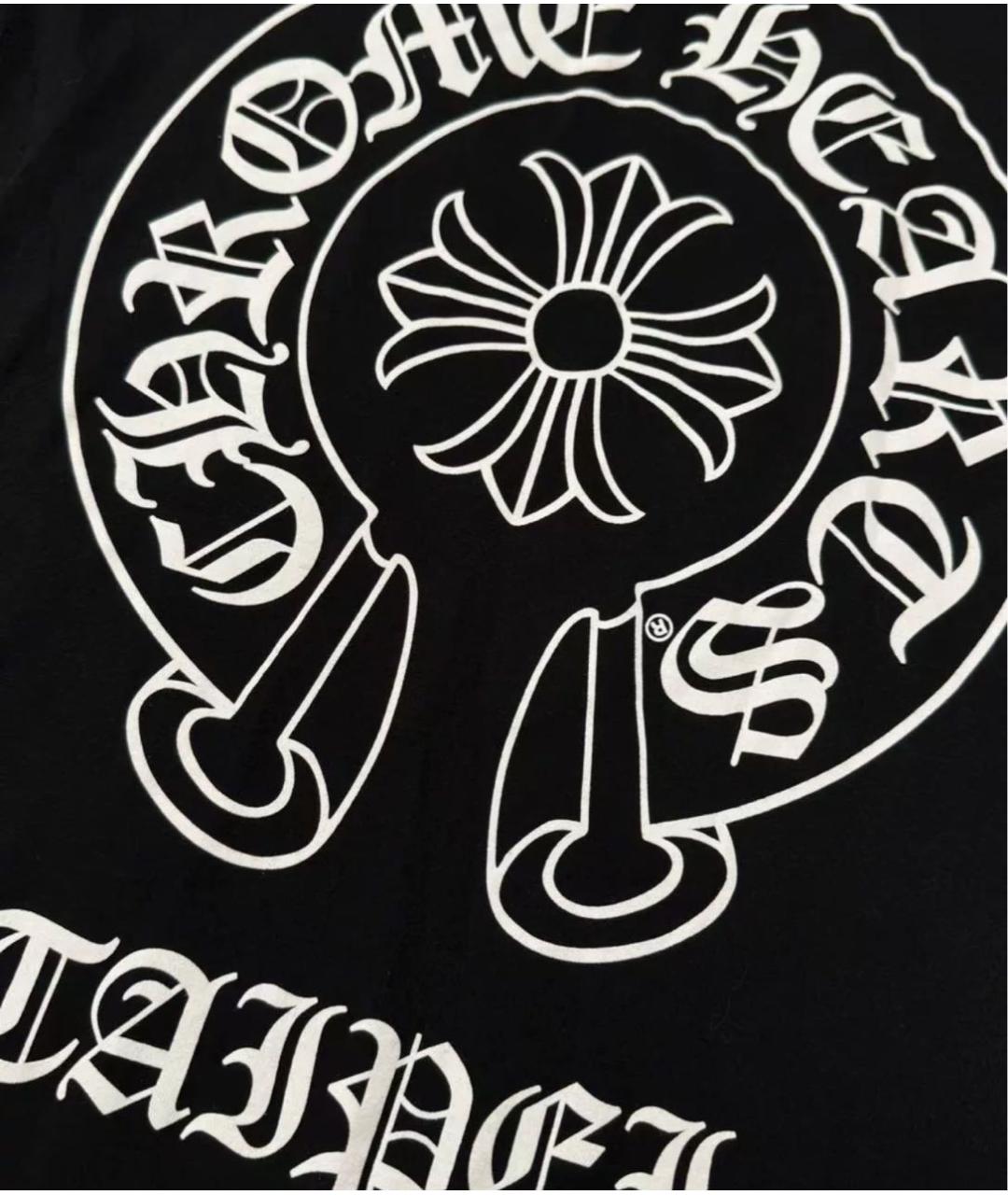 CHROME HEARTS Черная хлопковая футболка, фото 3