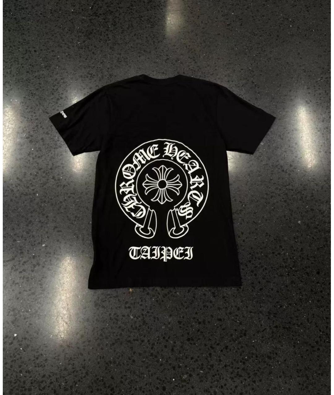 CHROME HEARTS Черная хлопковая футболка, фото 2