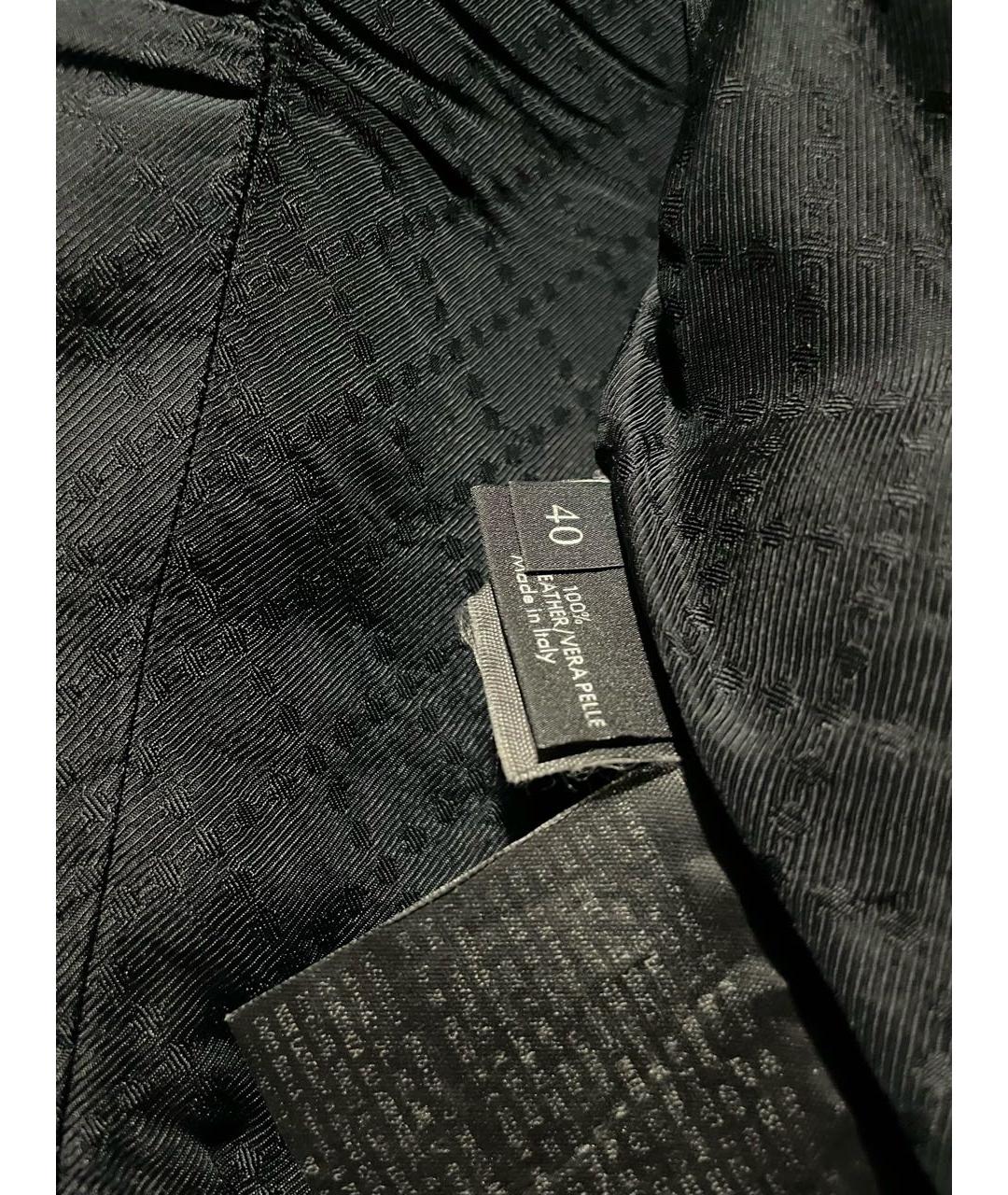 GUCCI Черная кожаная куртка, фото 8