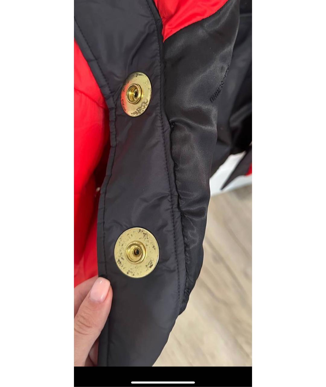 MOSCHINO Красная полиэстеровая куртка, фото 4