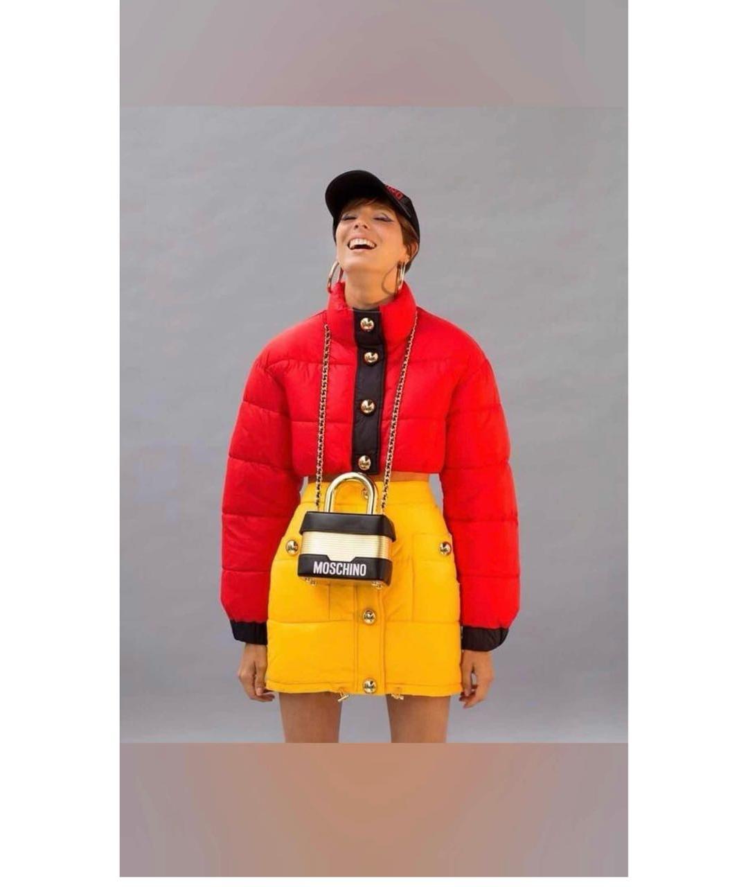 MOSCHINO Красная полиэстеровая куртка, фото 5