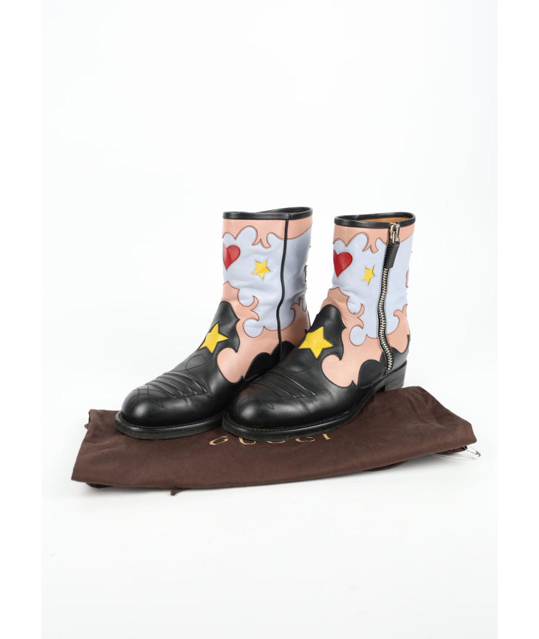 GUCCI Мульти кожаные ботинки, фото 5