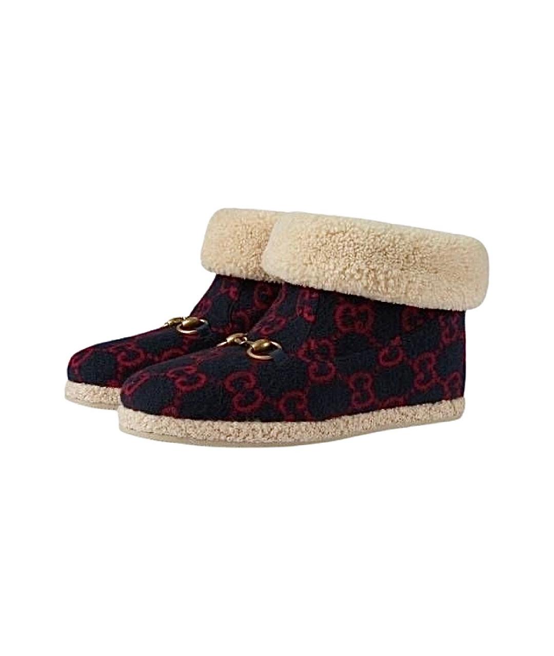 GUCCI Мульти текстильные ботинки, фото 5