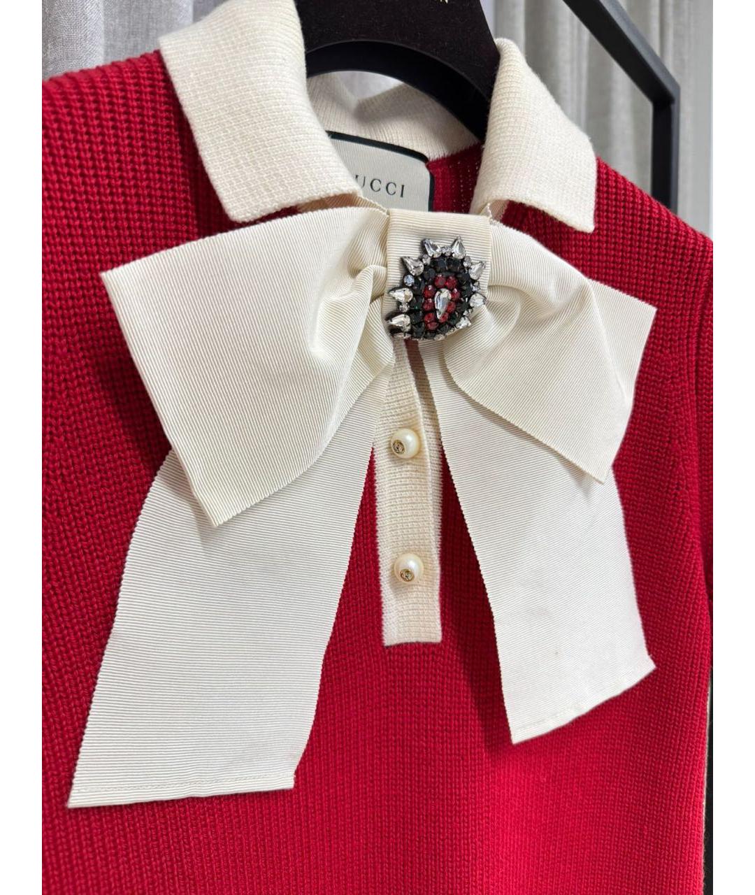 GUCCI Красное повседневное платье, фото 2
