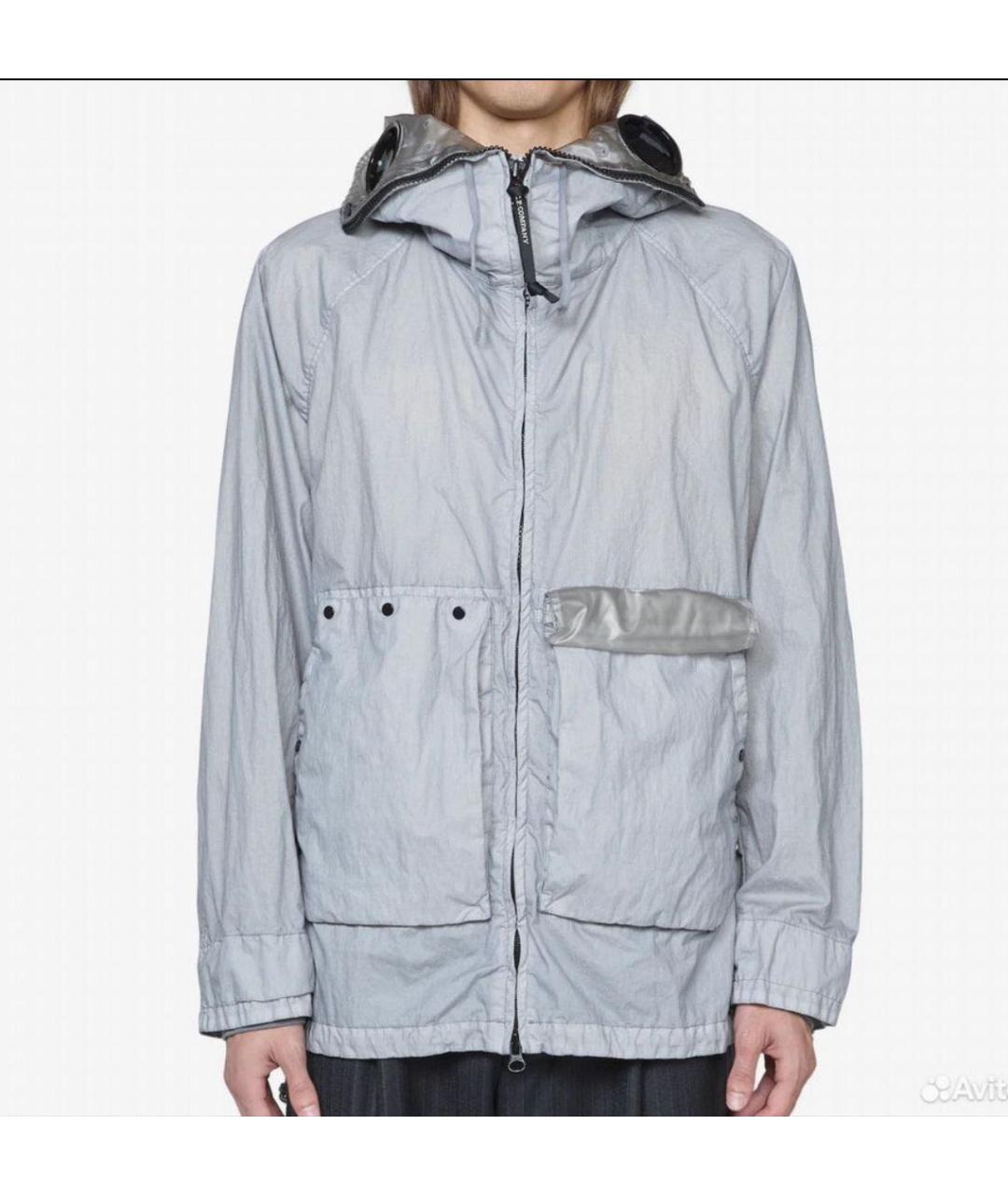 CP COMPANY Серая хлопковая куртка, фото 4