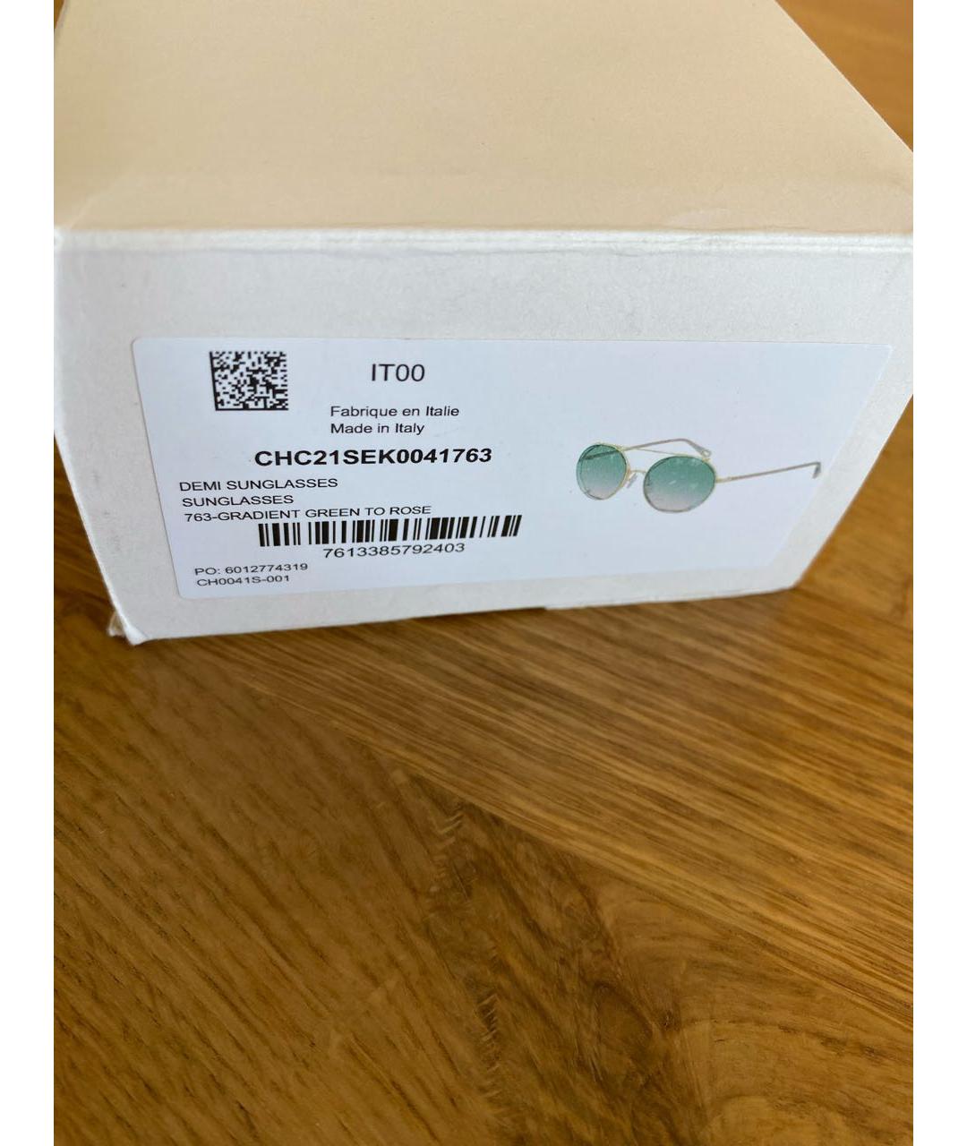 CHLOE Мульти металлические солнцезащитные очки, фото 8