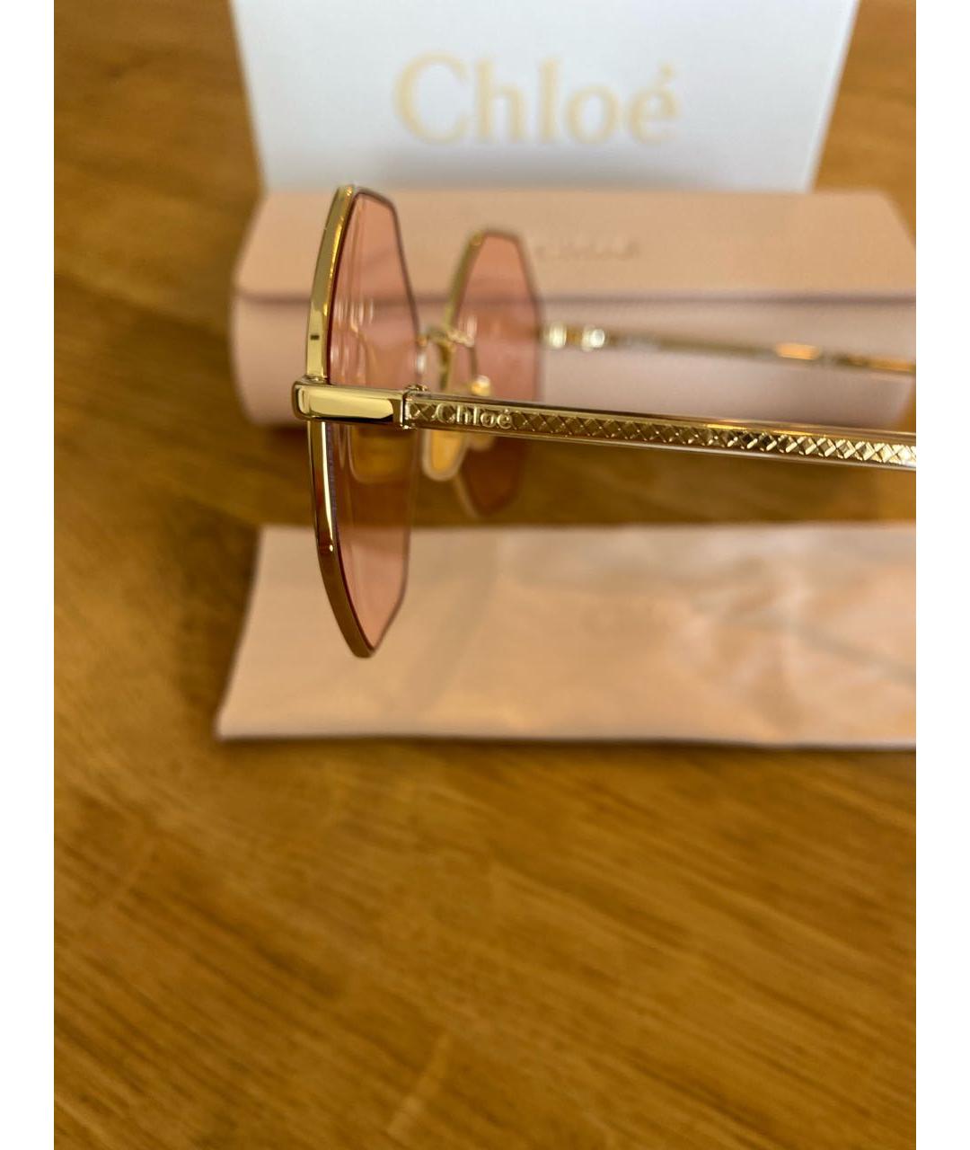 CHLOE Мульти металлические солнцезащитные очки, фото 3