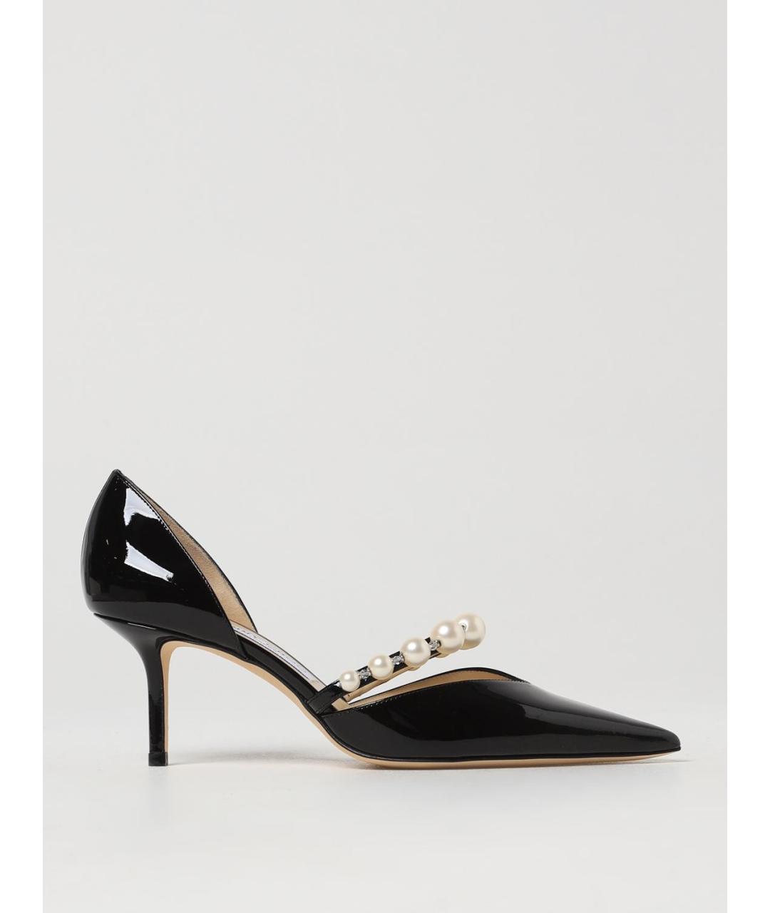JIMMY CHOO Черные туфли из лакированной кожи, фото 4